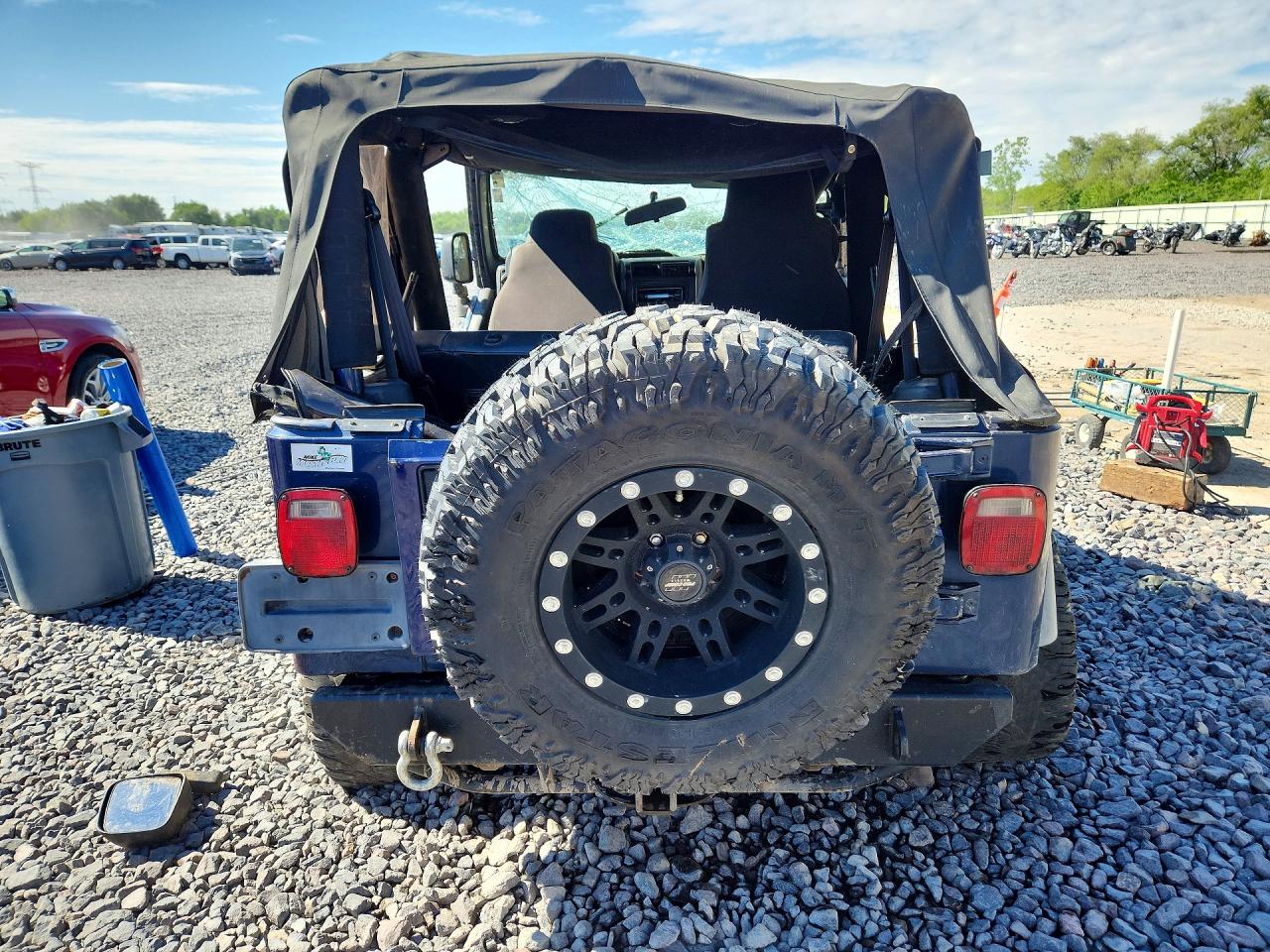 2003 Jeep Wrangler / Tj Se Синий vin: 1J4FA29143P343902