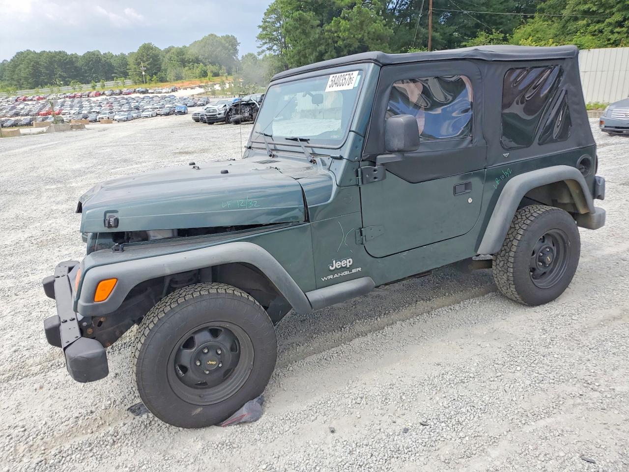 2004 Jeep Wrangler / Tj Se Зеленый vin: 1J4FA29144P769722