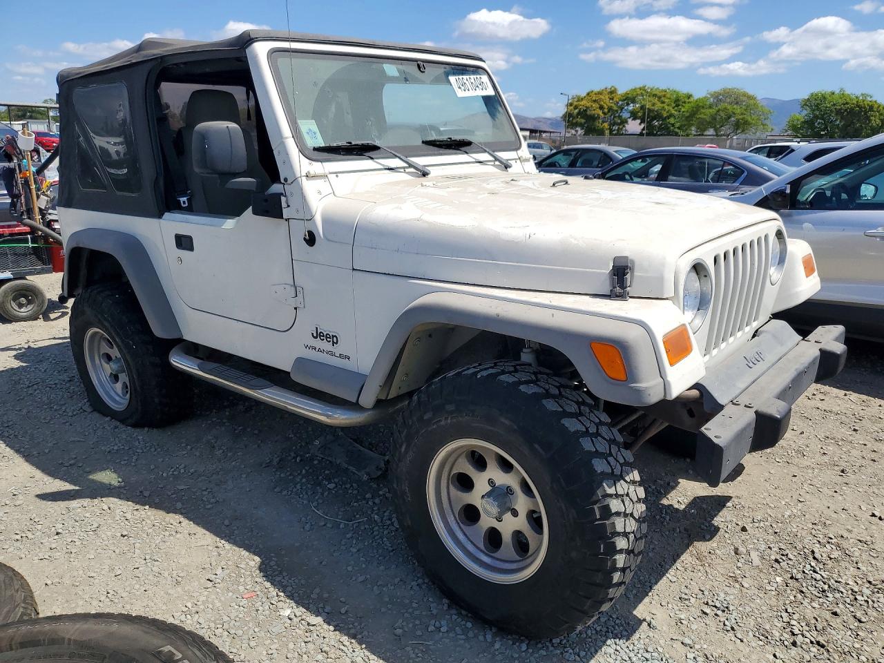 2006 Jeep Wrangler / Tj Se White vin: 1J4FA29146P771733