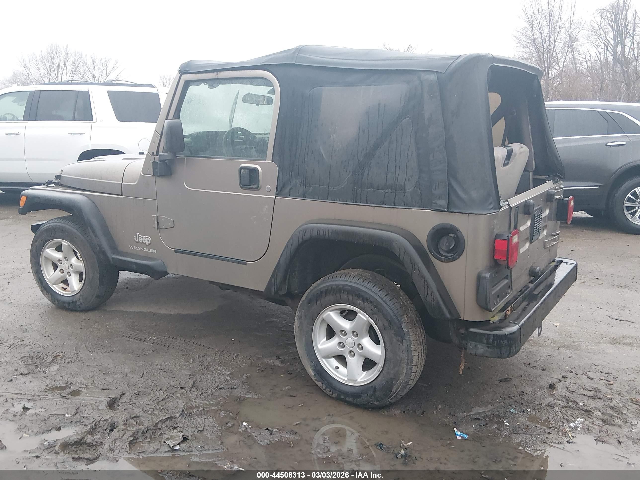 2004 Jeep Wrangler Se Beige vin: 1J4FA29164P721932
