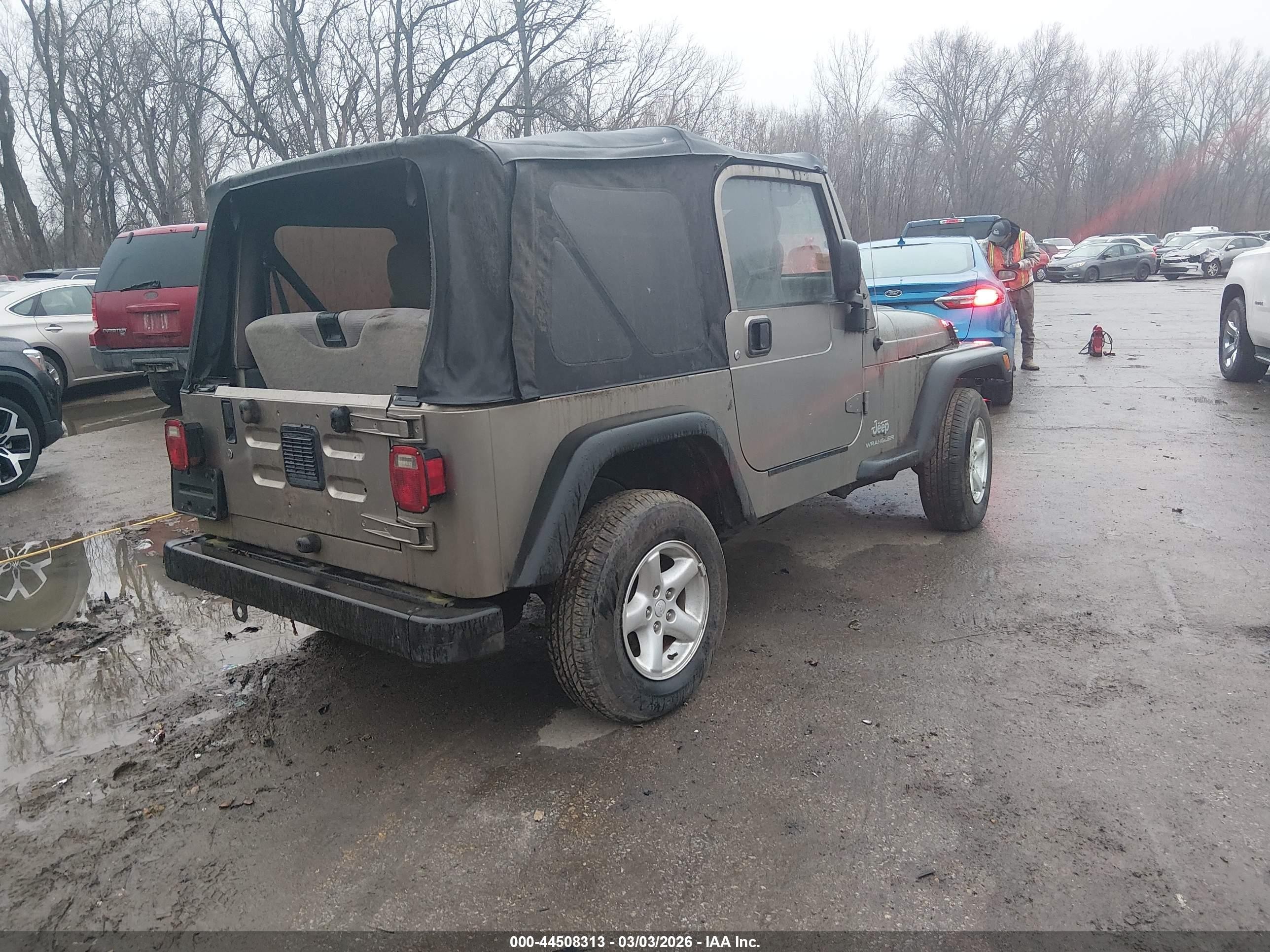 2004 Jeep Wrangler Se Beige vin: 1J4FA29164P721932