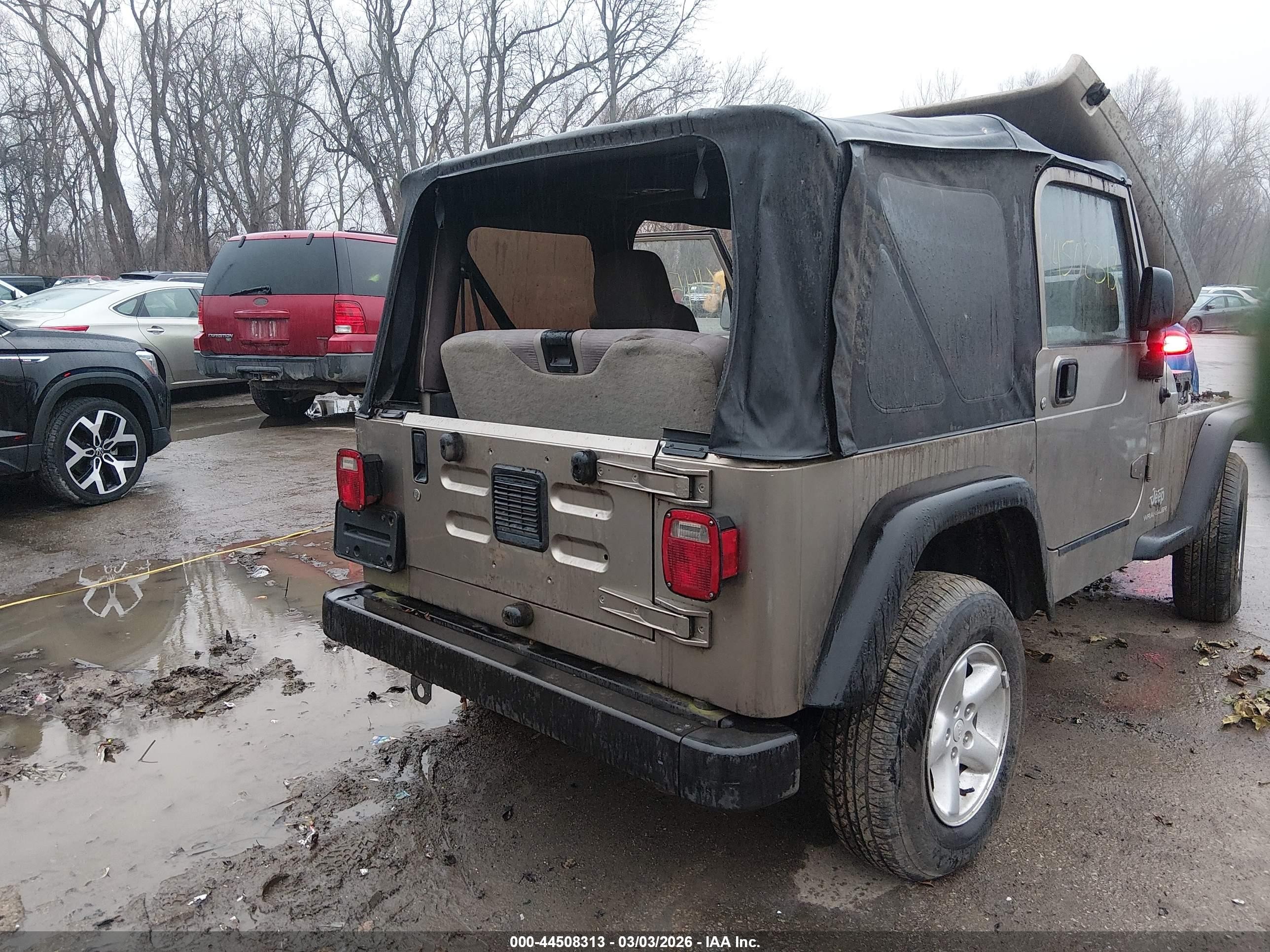 2004 Jeep Wrangler Se Beige vin: 1J4FA29164P721932