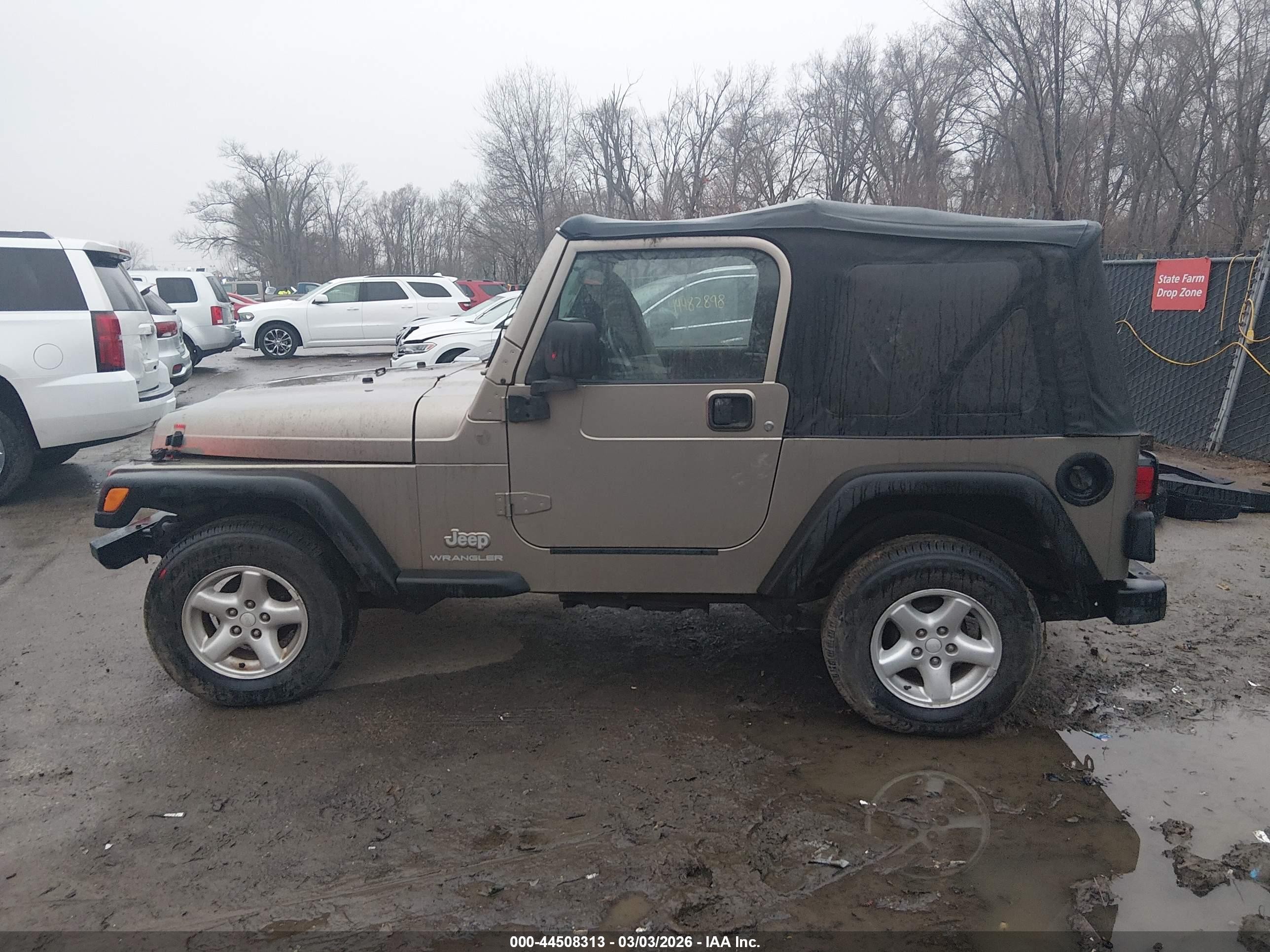 2004 Jeep Wrangler Se Beige vin: 1J4FA29164P721932