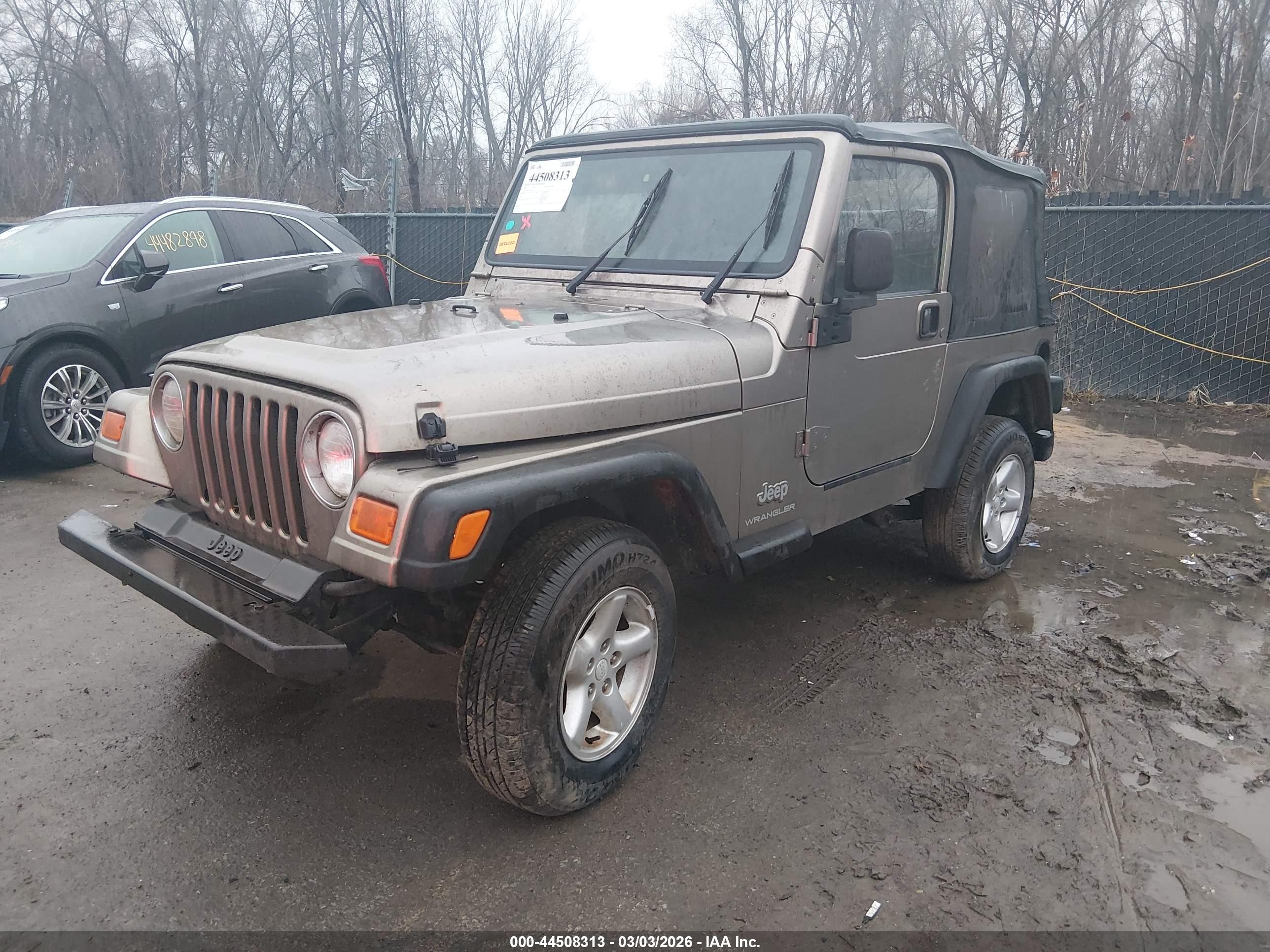 2004 Jeep Wrangler Se Beige vin: 1J4FA29164P721932