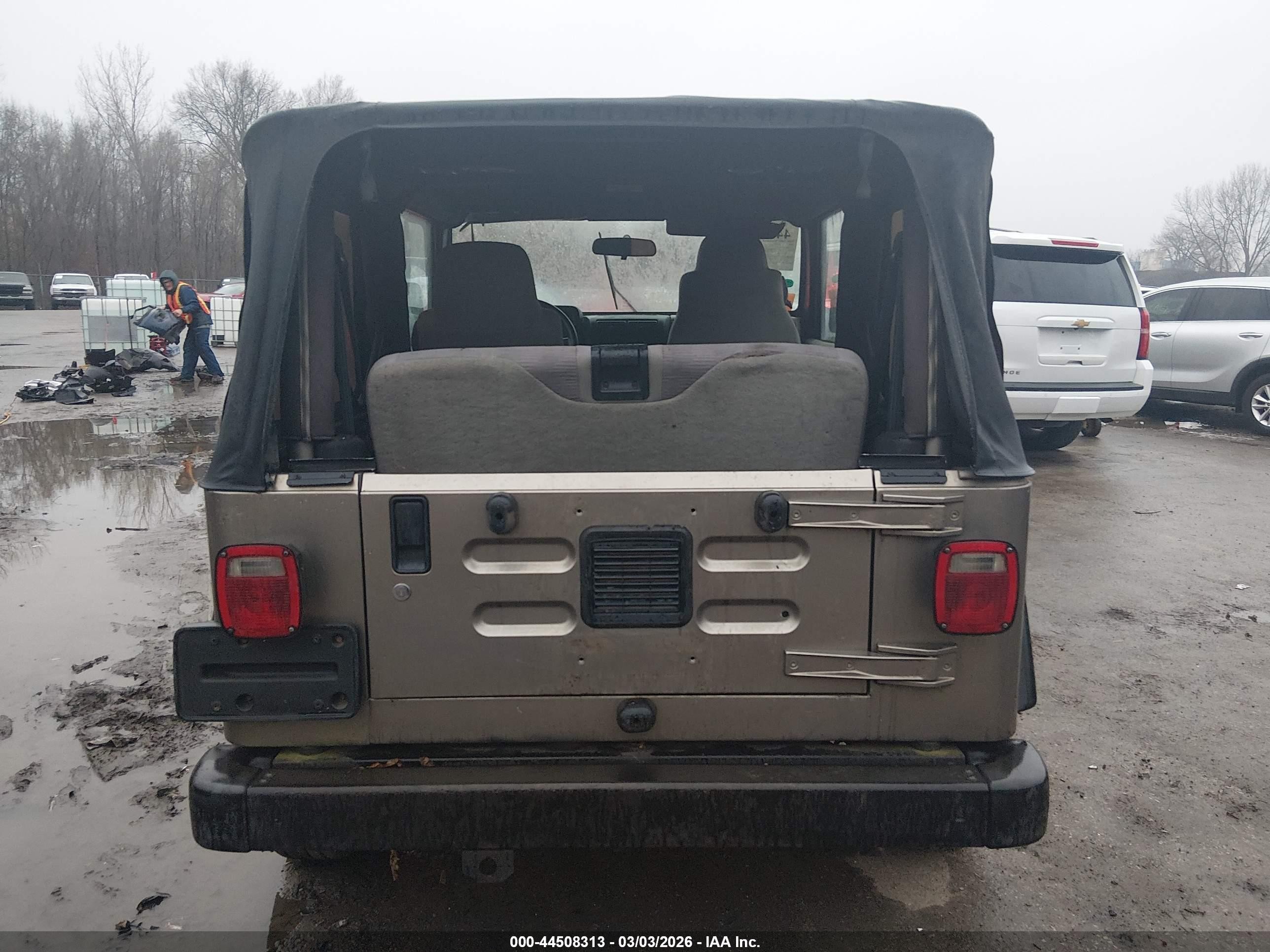2004 Jeep Wrangler Se Beige vin: 1J4FA29164P721932