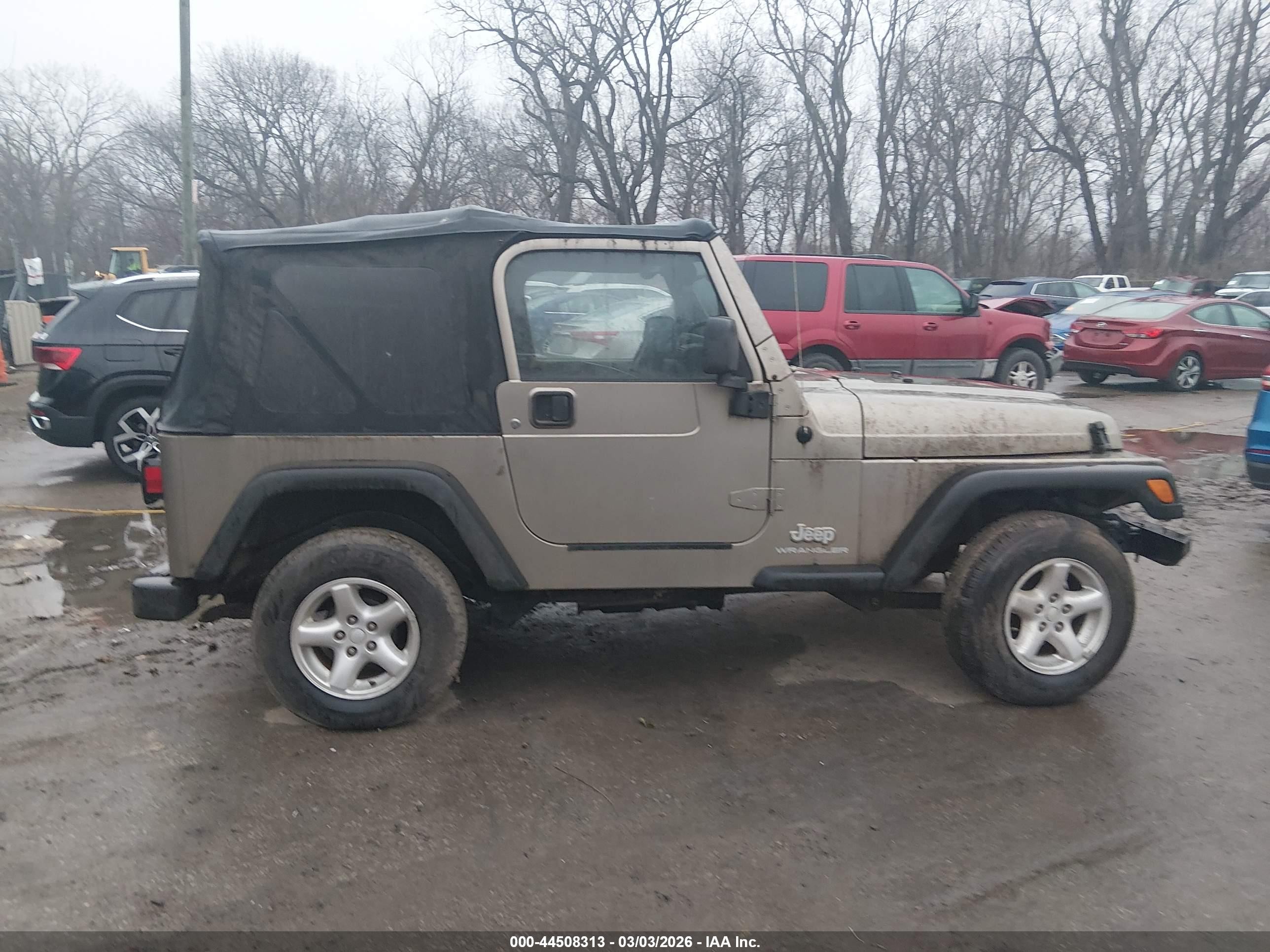 2004 Jeep Wrangler Se Beige vin: 1J4FA29164P721932