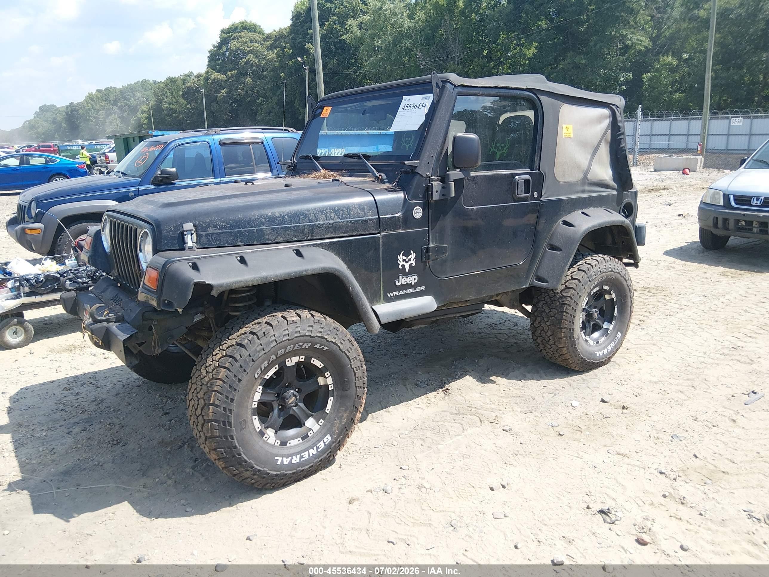 2006 Jeep Wrangler Se Black vin: 1J4FA29166P755422