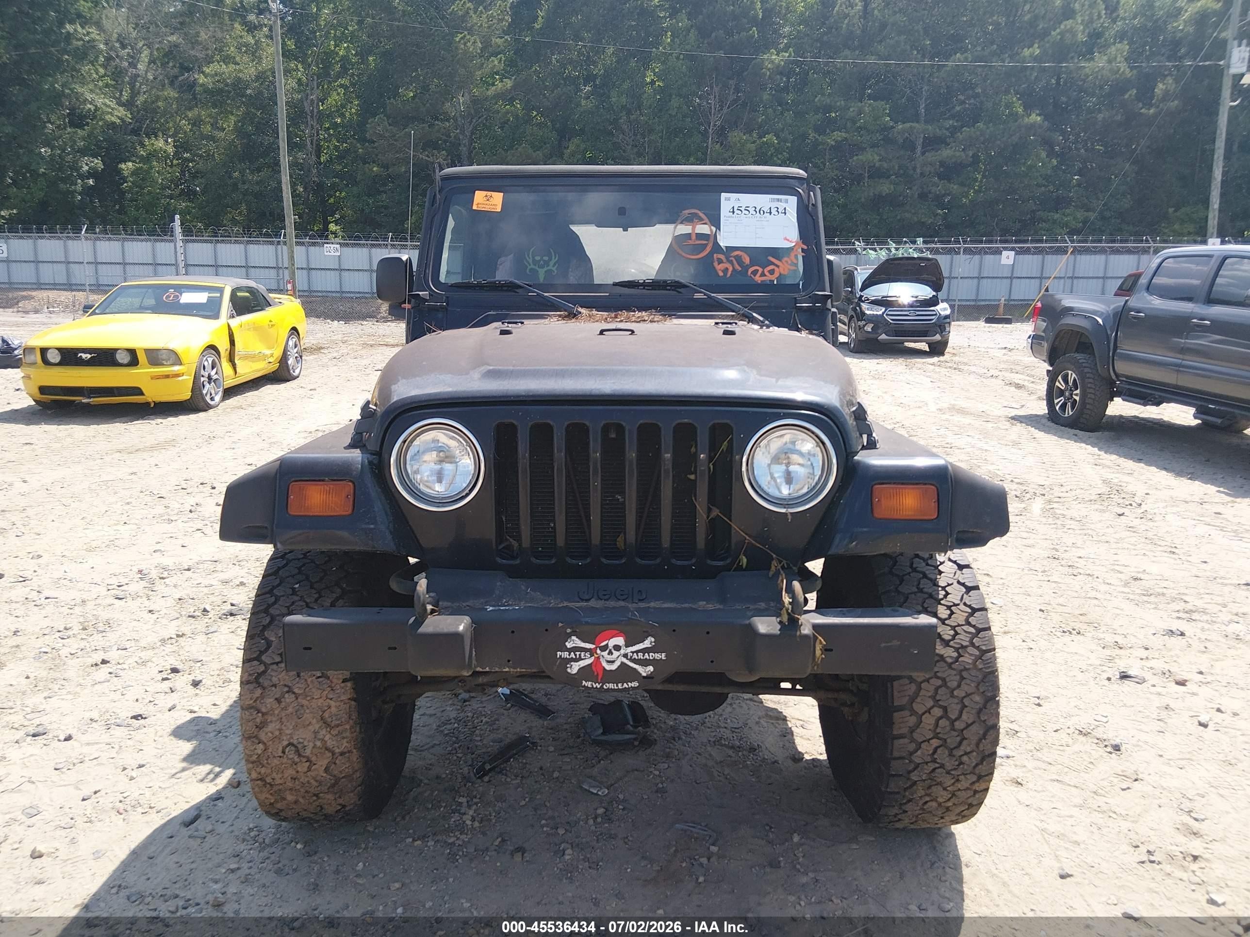 2006 Jeep Wrangler Se Black vin: 1J4FA29166P755422