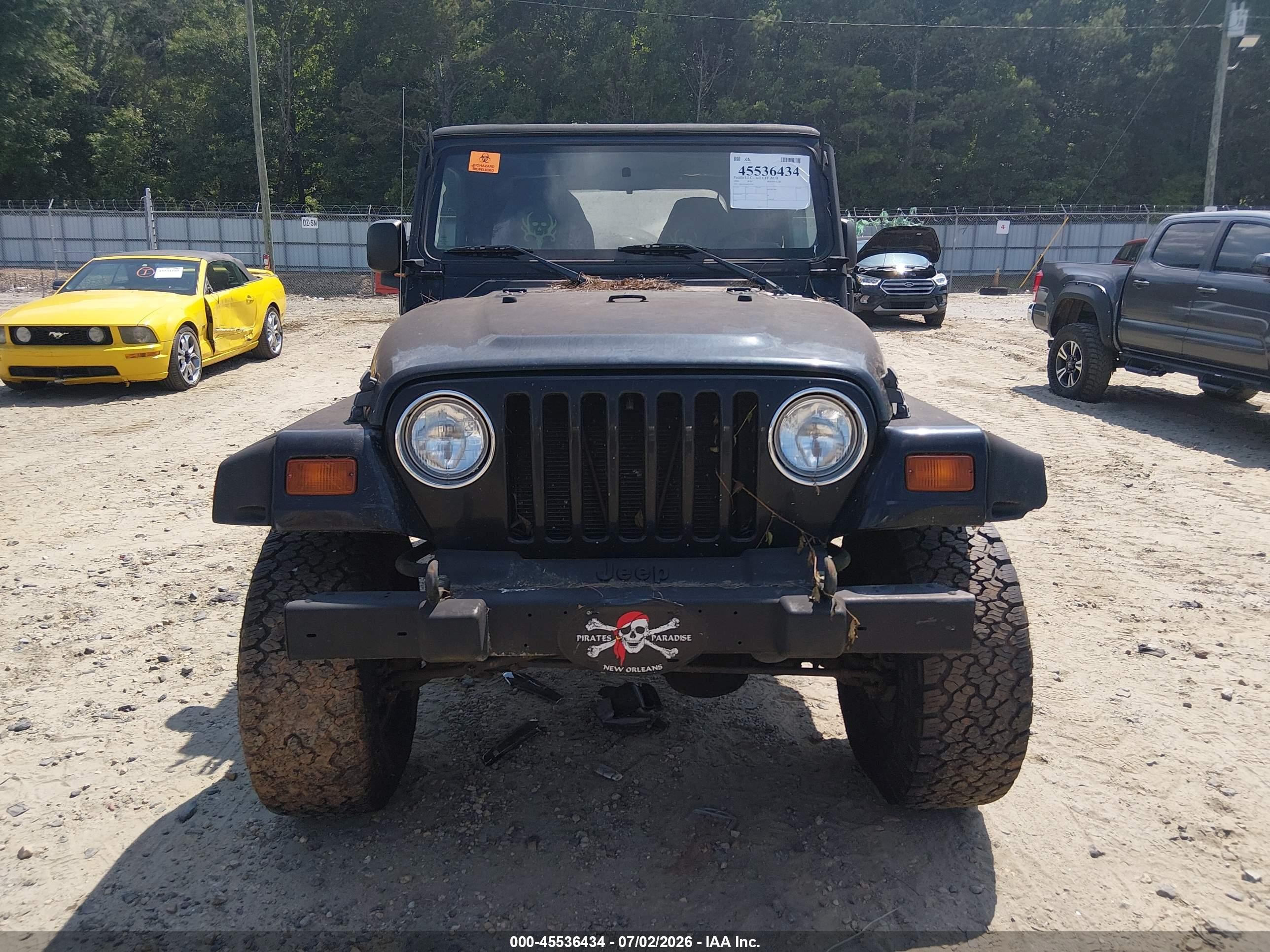 2006 Jeep Wrangler Se Black vin: 1J4FA29166P755422