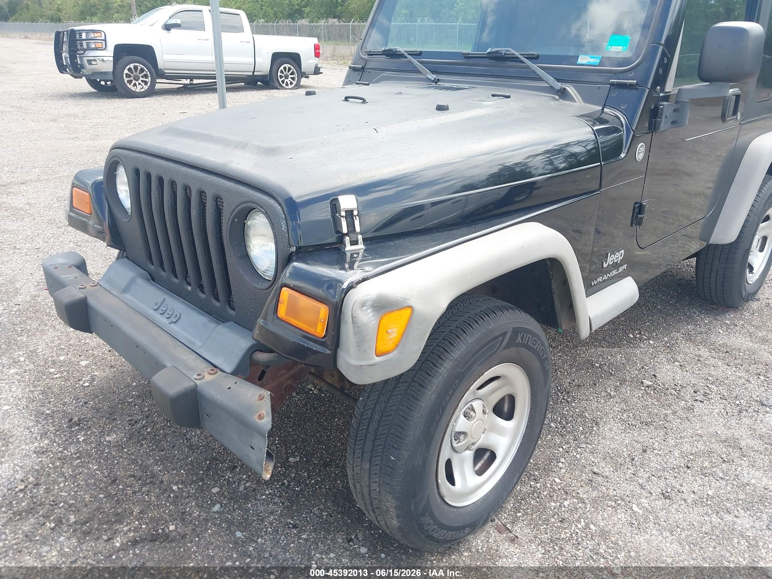 2005 Jeep Wrangler Se Black vin: 1J4FA29175P314347