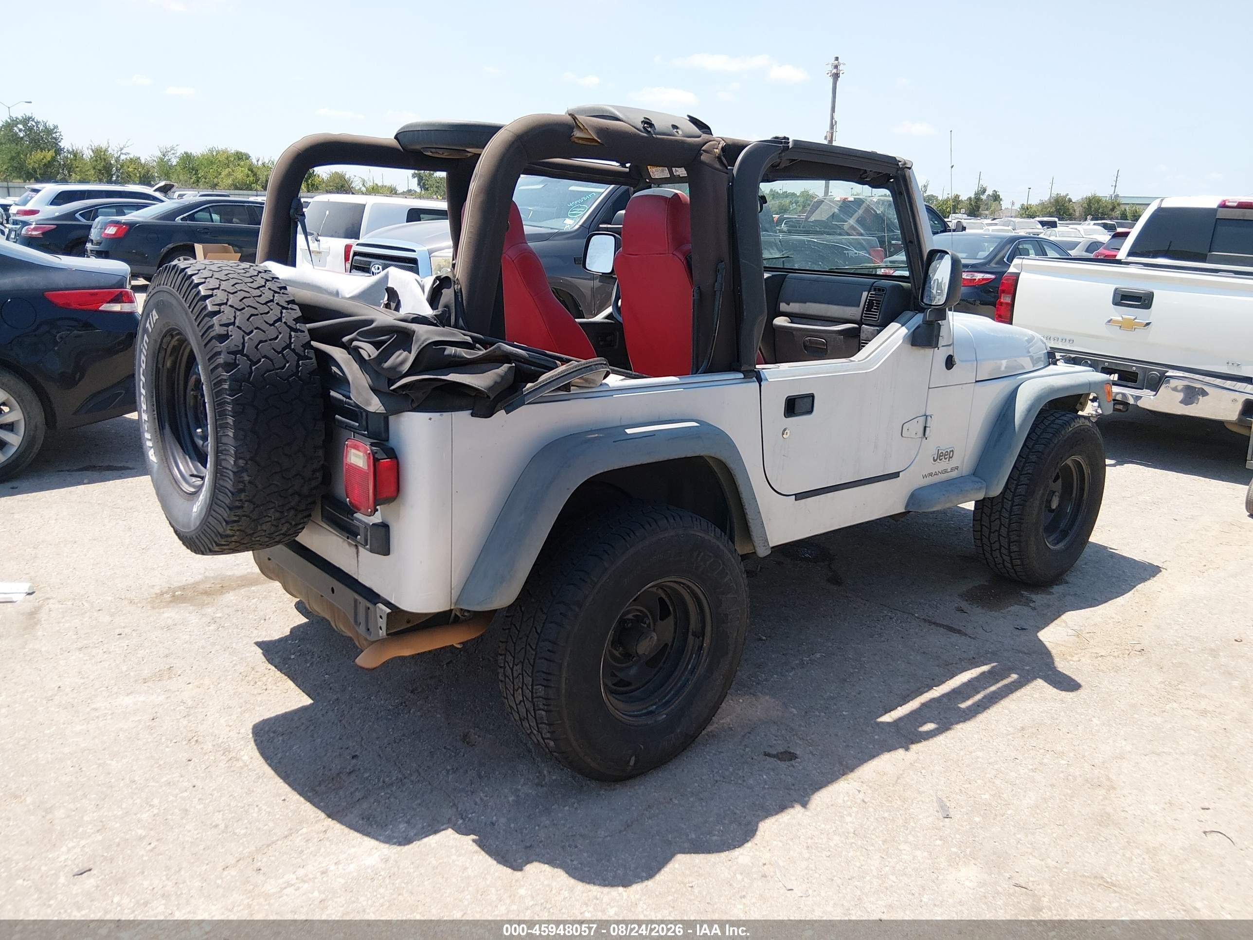 2004 Jeep Wrangler Se Silver vin: 1J4FA29184P758593