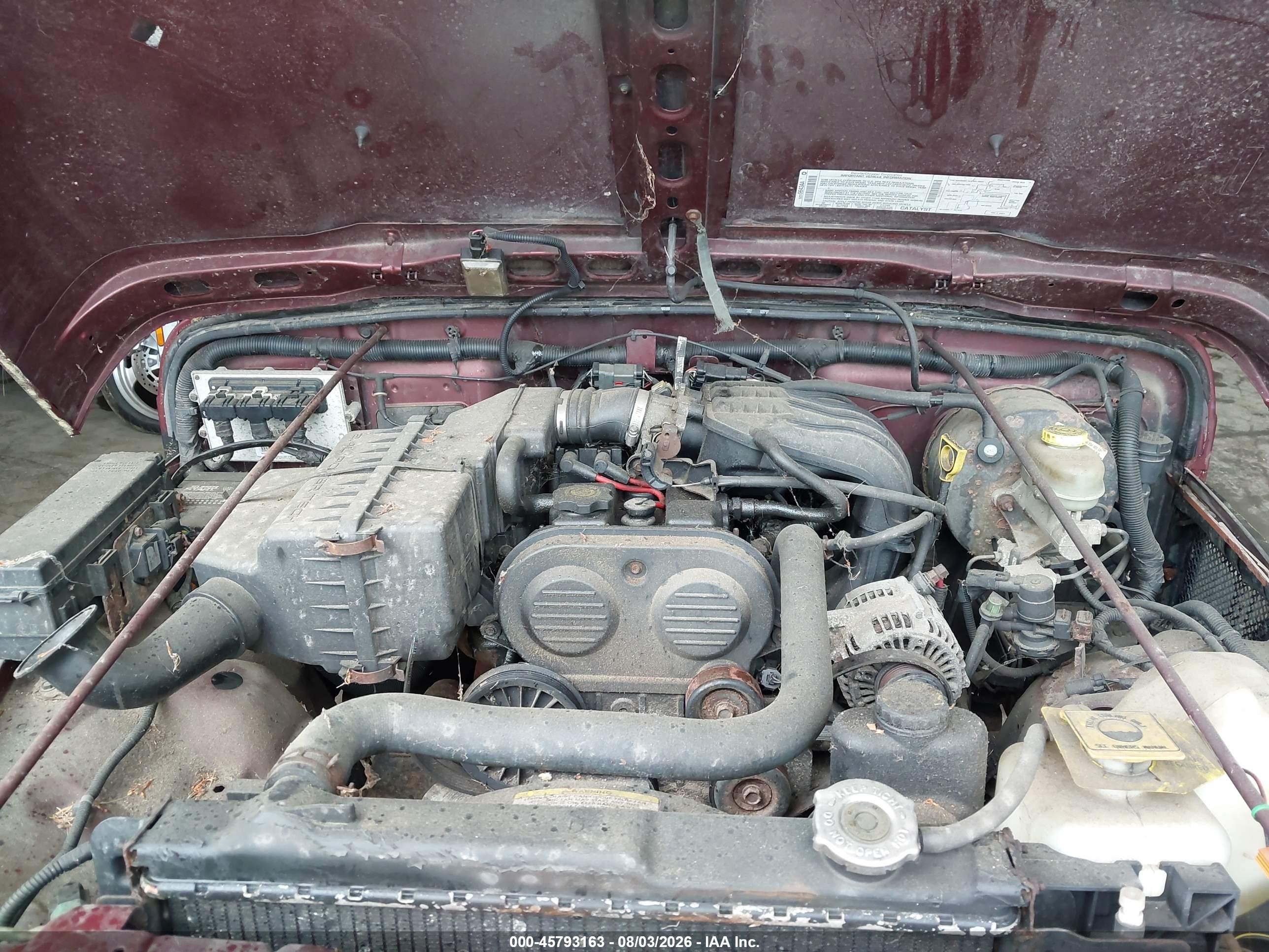 2003 Jeep Wrangler Se Бордовый vin: 1J4FA29193P361957