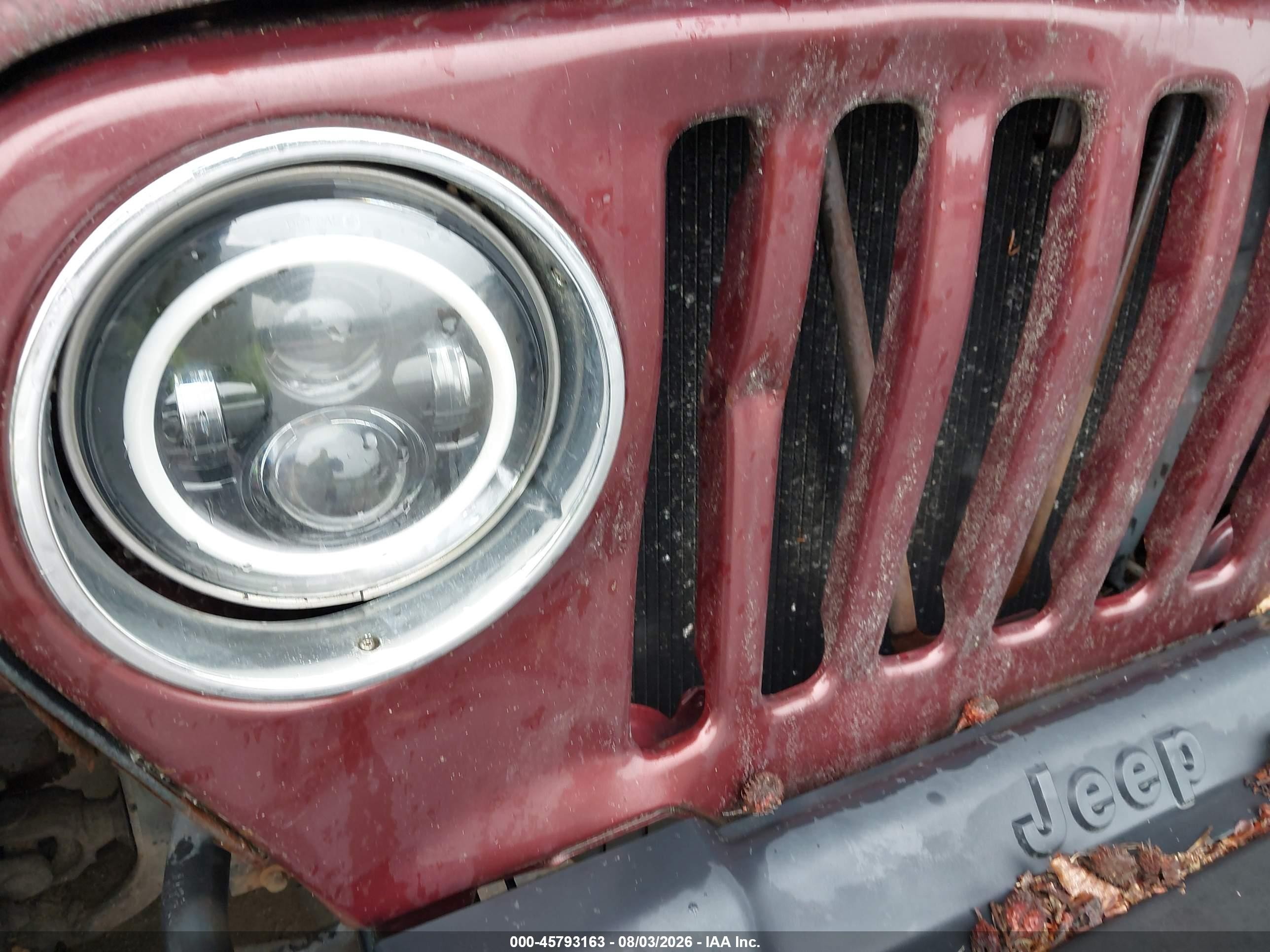 2003 Jeep Wrangler Se Бордовый vin: 1J4FA29193P361957