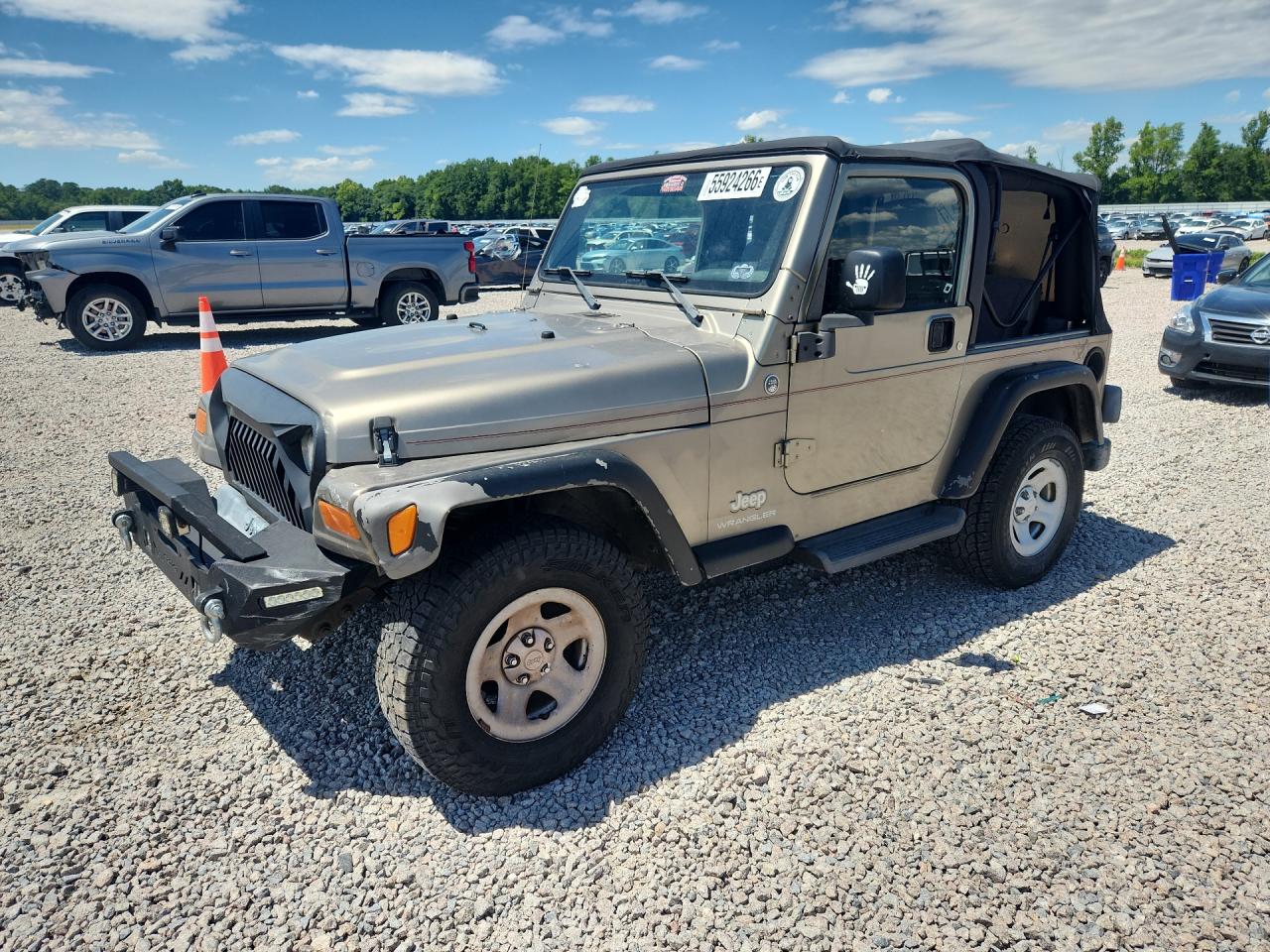 2005 Jeep Wrangler / Tj Se Cream vin: 1J4FA291X5P311877