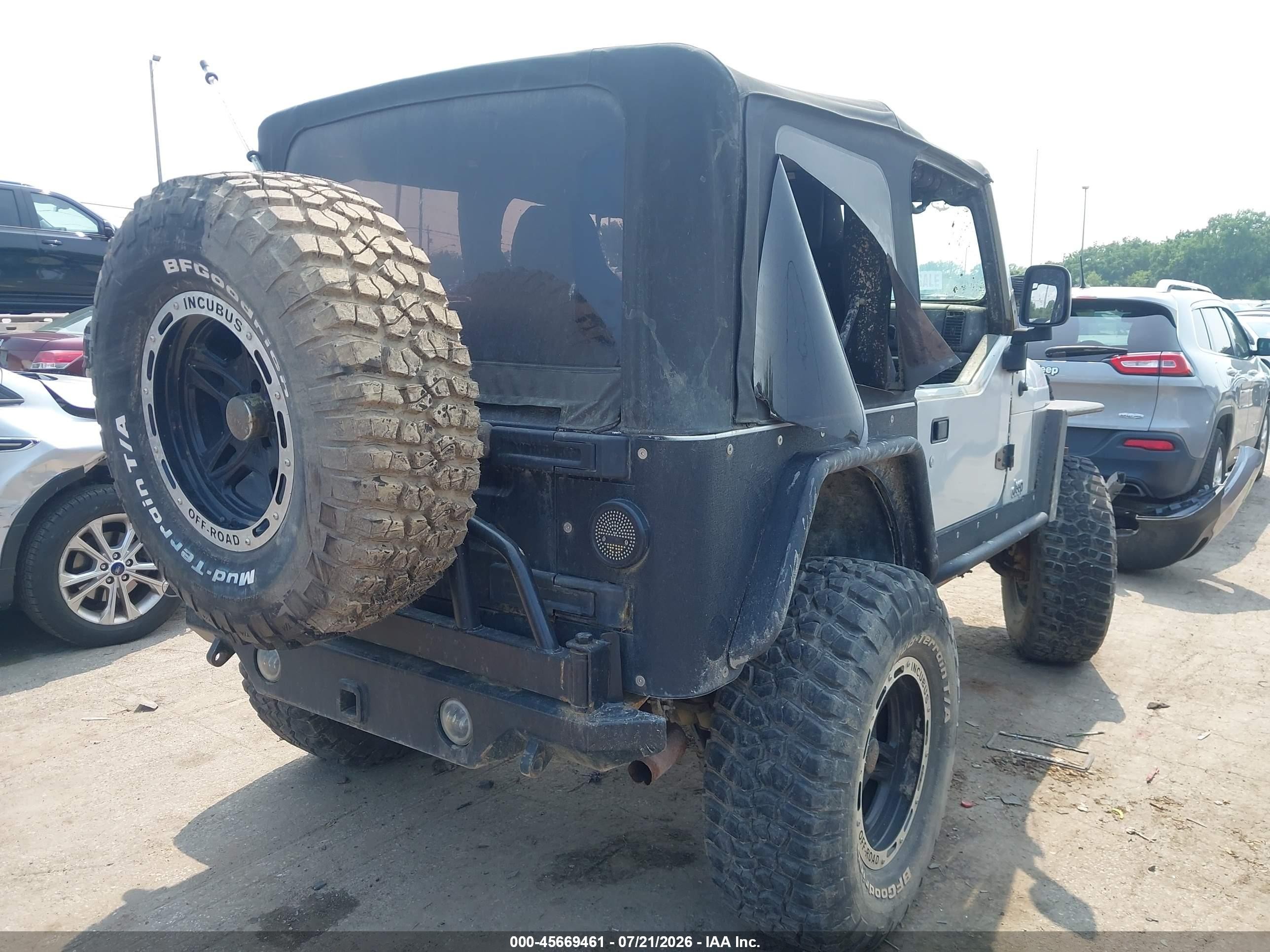 2006 Jeep Wrangler Se Silver vin: 1J4FA291X6P786723
