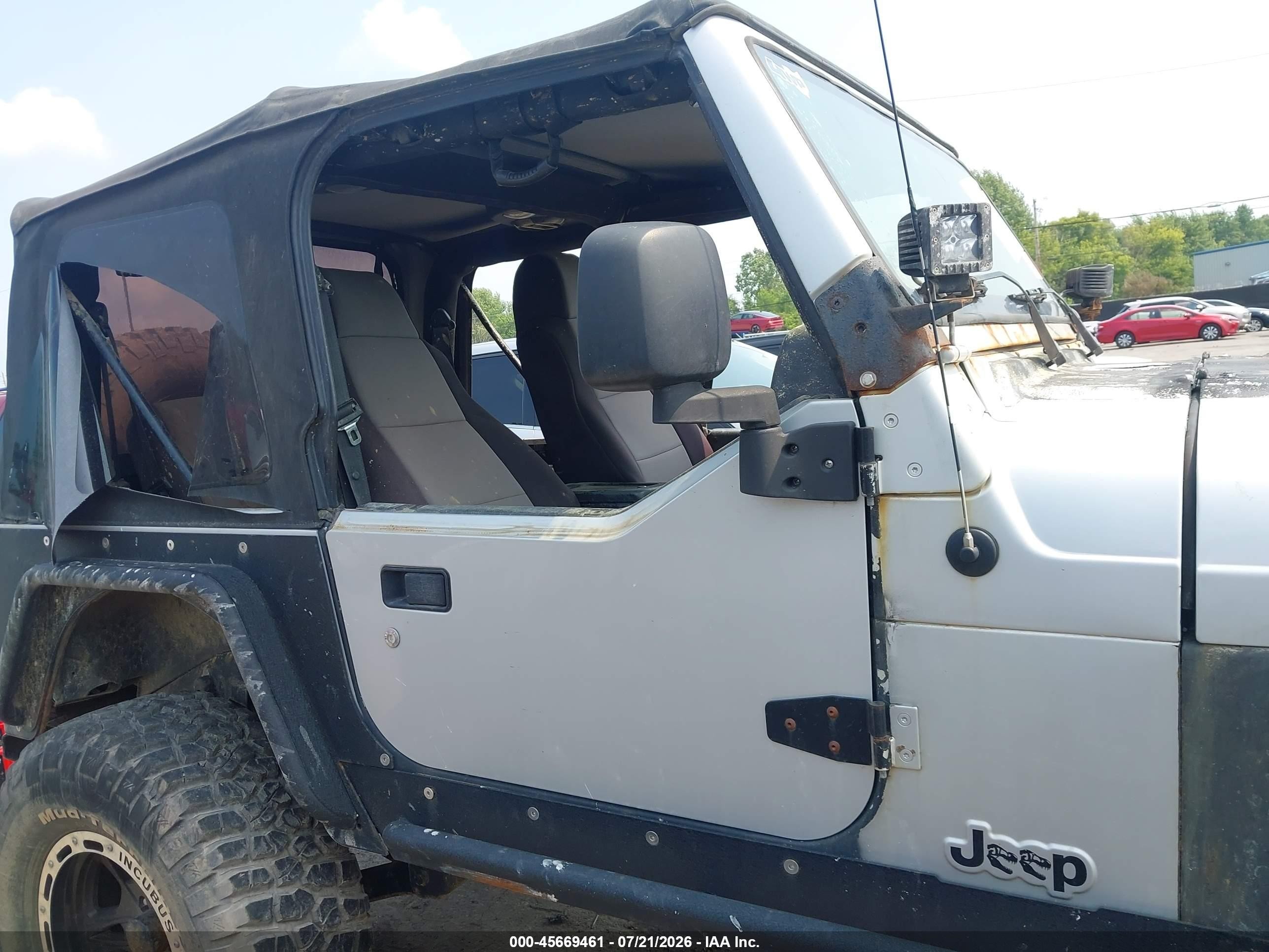 2006 Jeep Wrangler Se Silver vin: 1J4FA291X6P786723