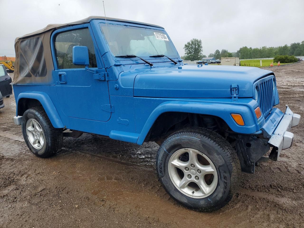 2002 Jeep Wrangler / Tj Se Blue vin: 1J4FA29P02P769458