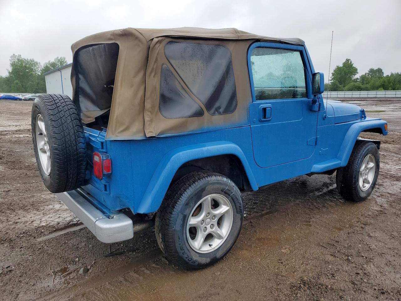 2002 Jeep Wrangler / Tj Se Blue vin: 1J4FA29P02P769458