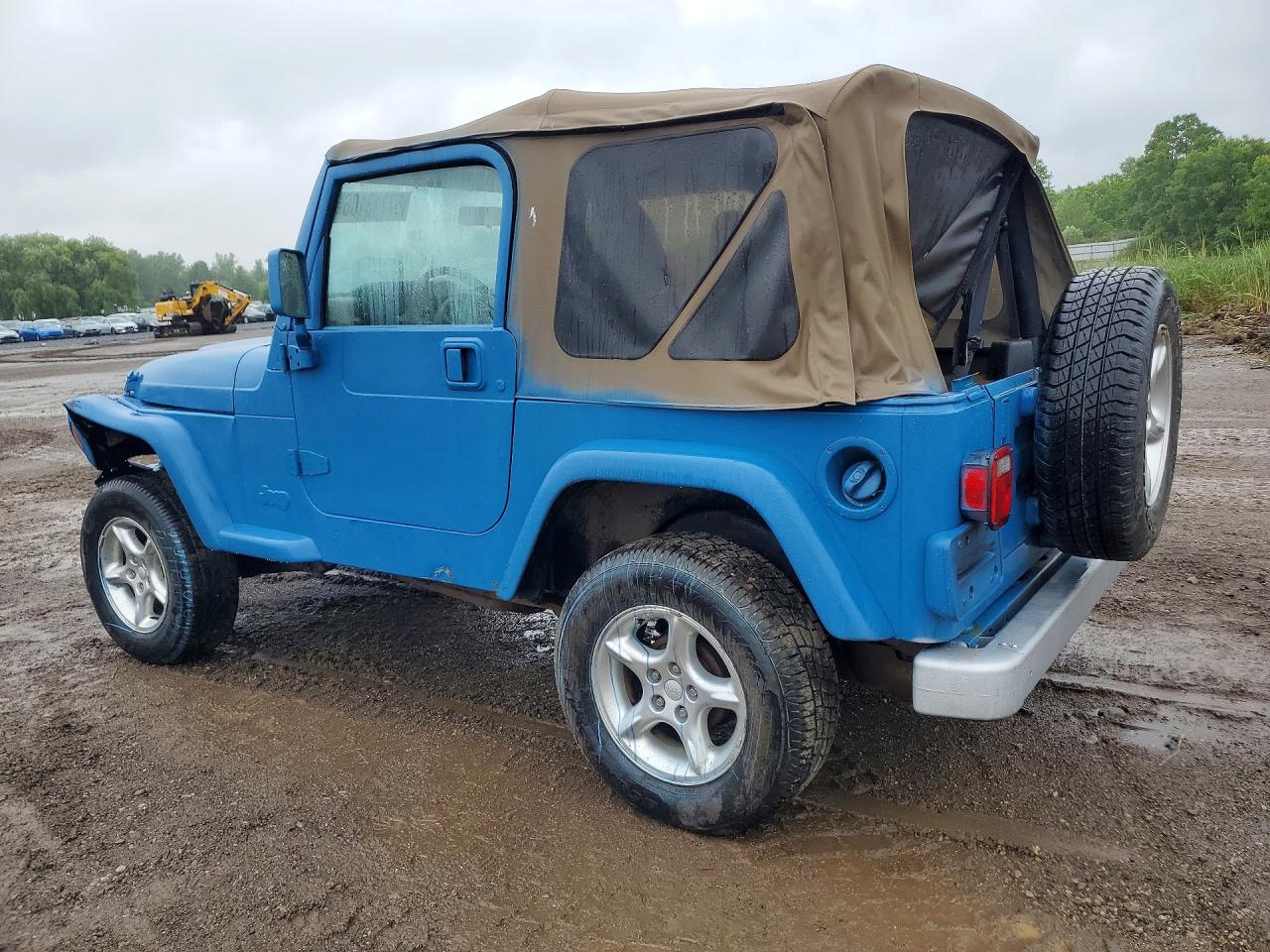 2002 Jeep Wrangler / Tj Se Blue vin: 1J4FA29P02P769458