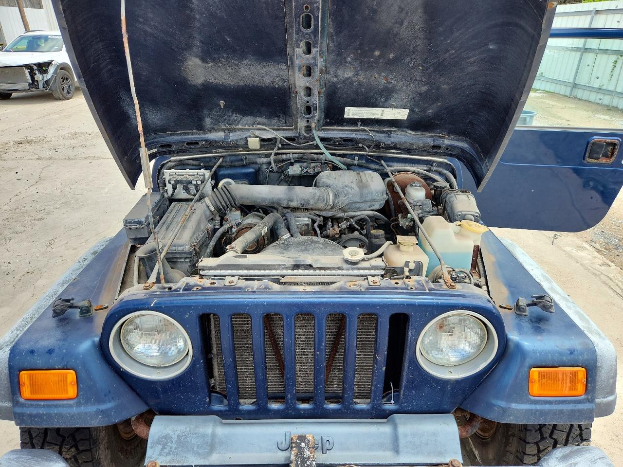 2000 Jeep Wrangler / Tj Se Blue vin: 1J4FA29P2YP771267