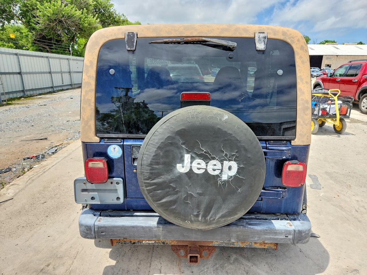2000 Jeep Wrangler / Tj Se Blue vin: 1J4FA29P2YP771267