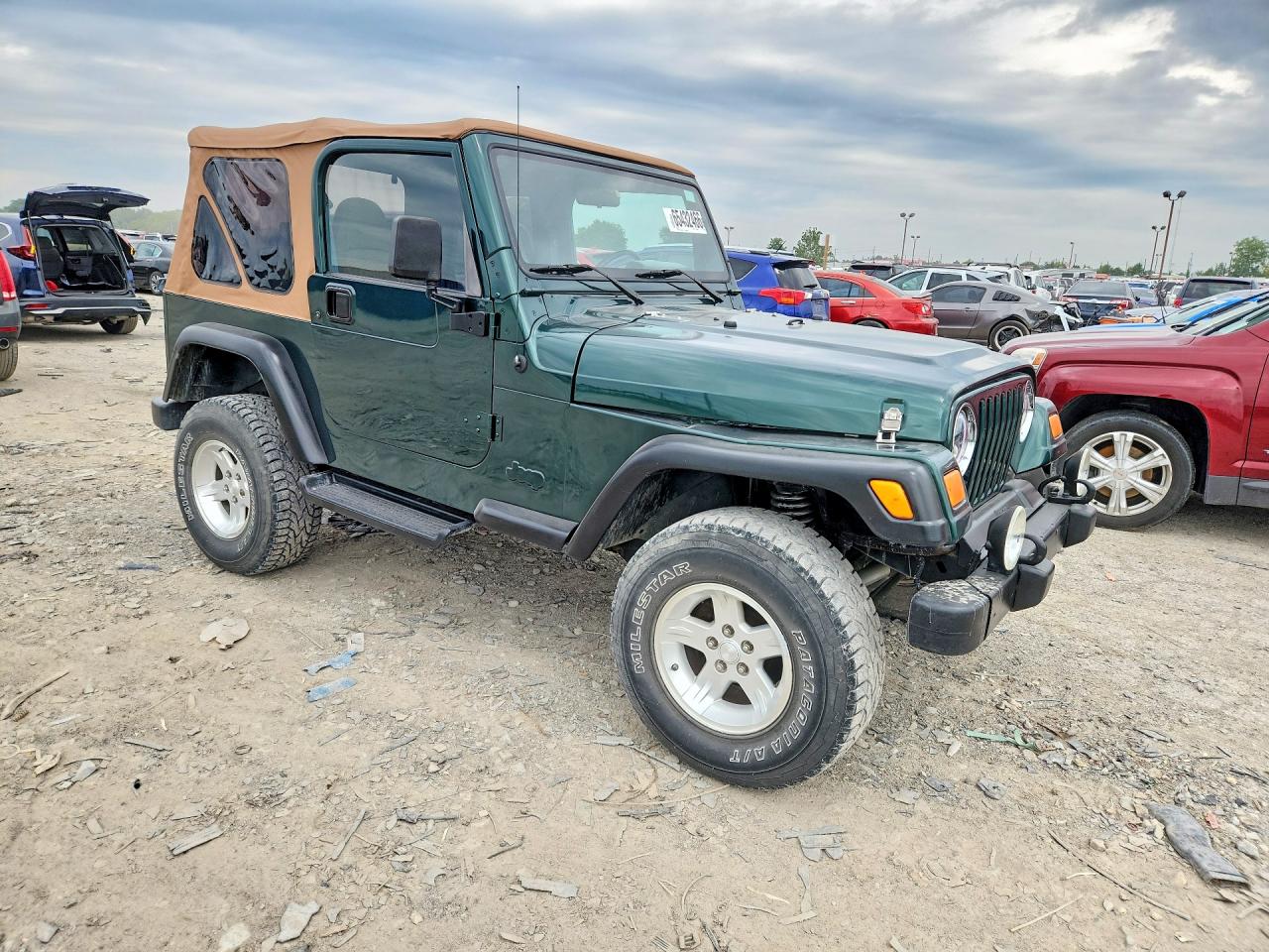 2000 Jeep Wrangler / Tj Se Green vin: 1J4FA29P3YP802526