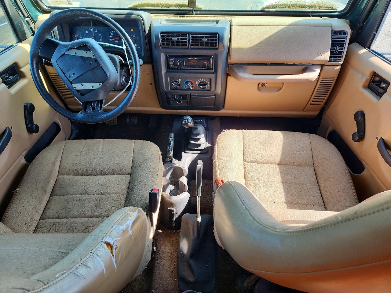 2001 Jeep Wrangler / Tj Se Green vin: 1J4FA29P51P314720