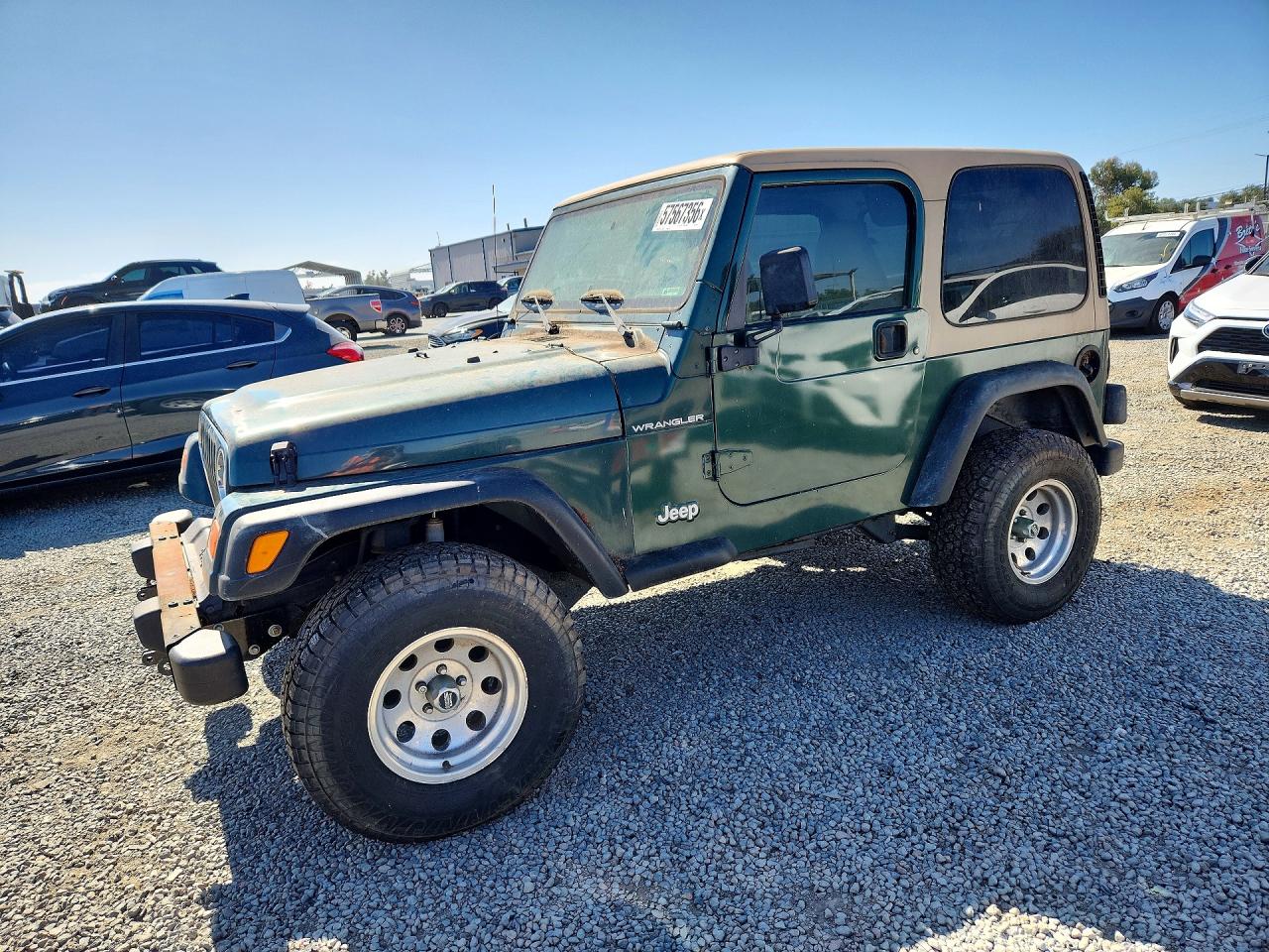 2001 Jeep Wrangler / Tj Se Green vin: 1J4FA29P51P314720