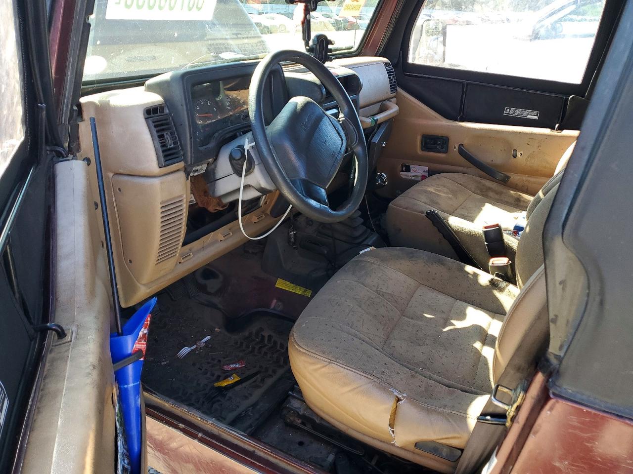 2001 Jeep Wrangler / Tj Se Burgundy vin: 1J4FA29P61P311261