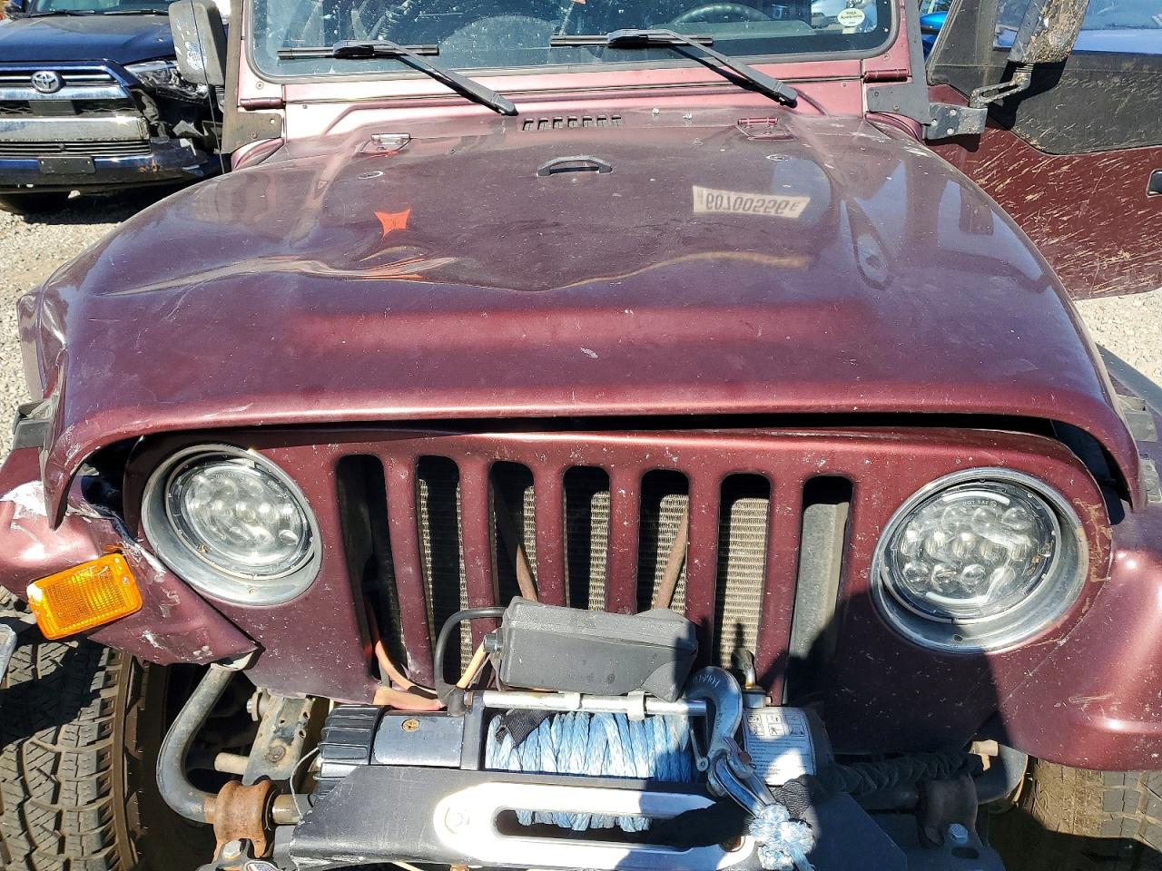 2001 Jeep Wrangler / Tj Se Burgundy vin: 1J4FA29P61P311261