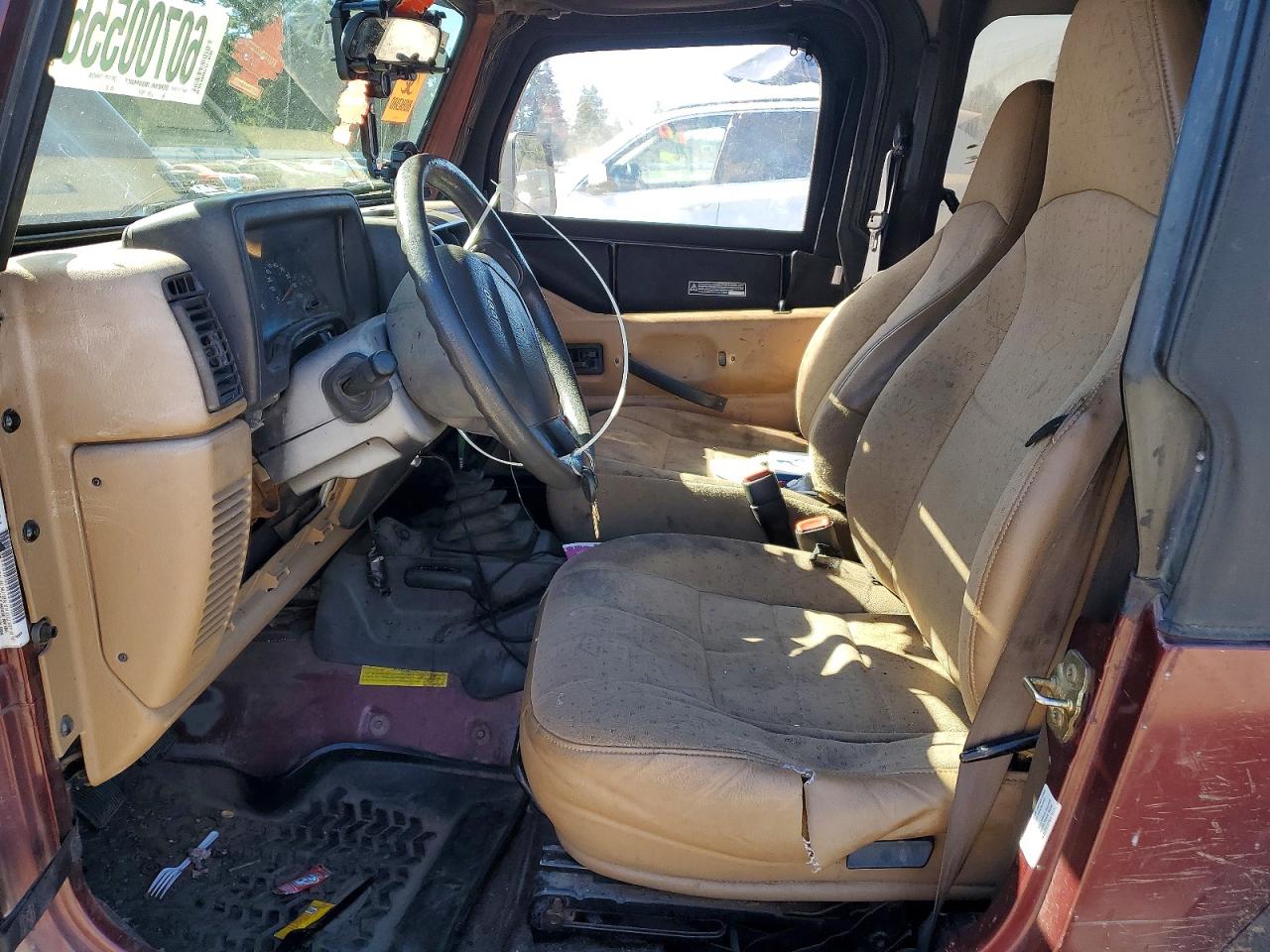 2001 Jeep Wrangler / Tj Se Burgundy vin: 1J4FA29P61P311261