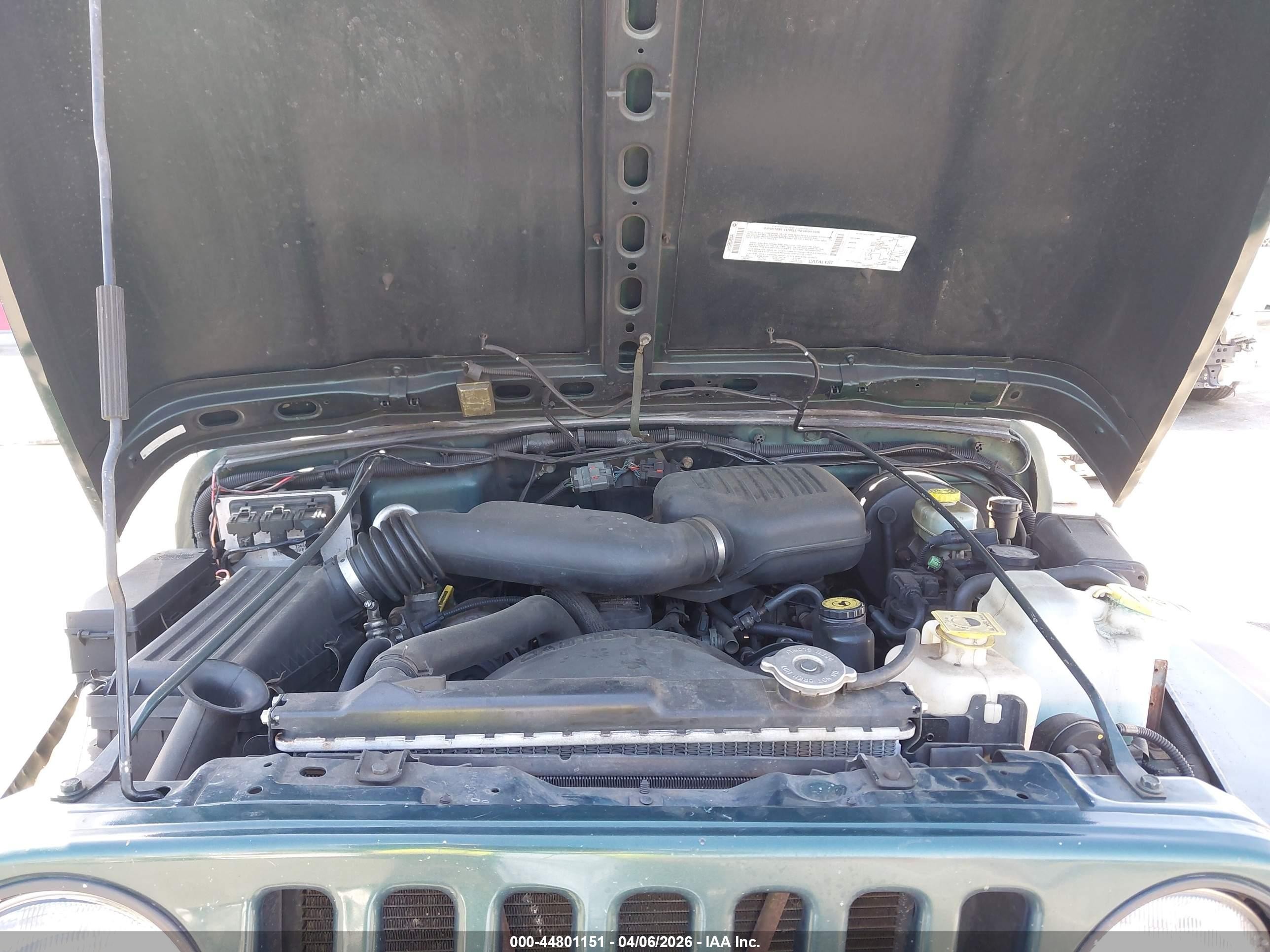 2001 Jeep Wrangler Se Green vin: 1J4FA29P61P335642
