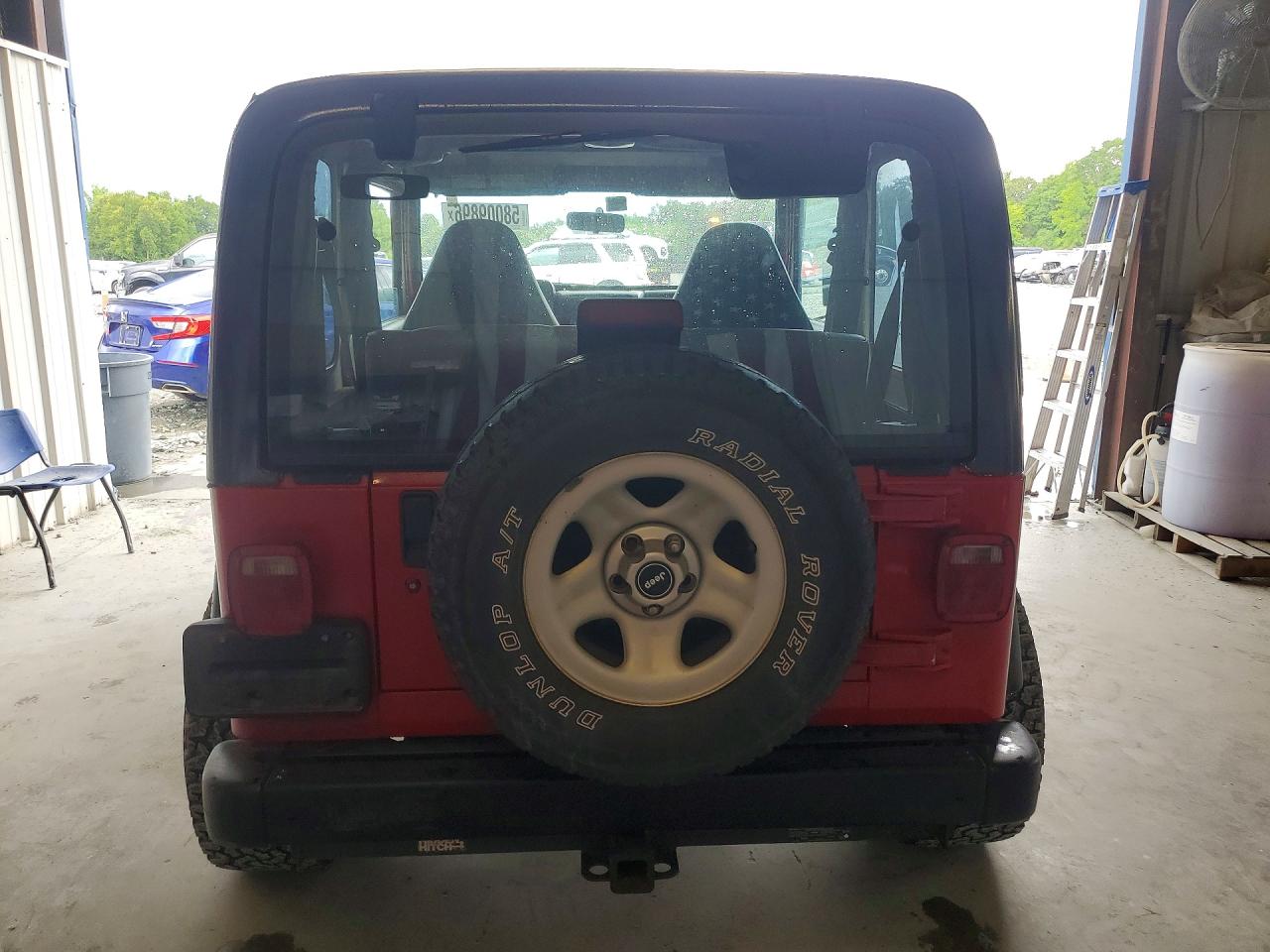 2000 Jeep Wrangler / Tj Se Red vin: 1J4FA29P6YP735131