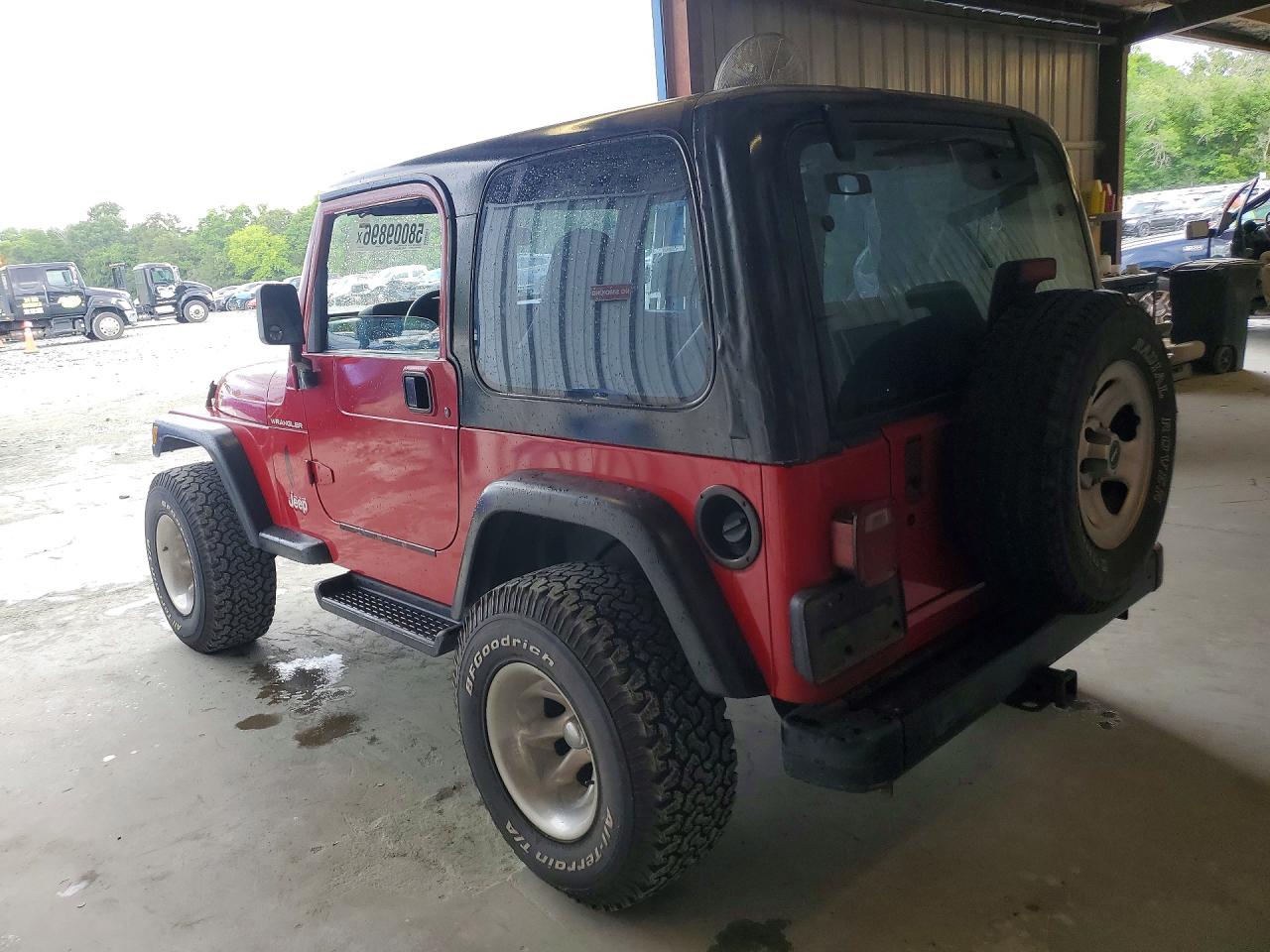 2000 Jeep Wrangler / Tj Se Red vin: 1J4FA29P6YP735131