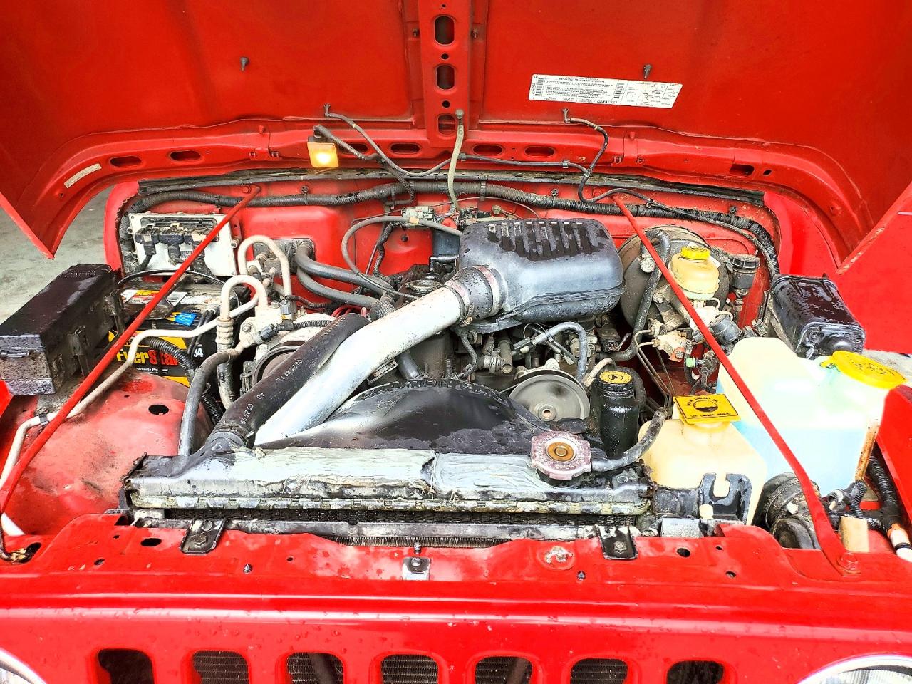 2000 Jeep Wrangler / Tj Se Red vin: 1J4FA29P6YP735131