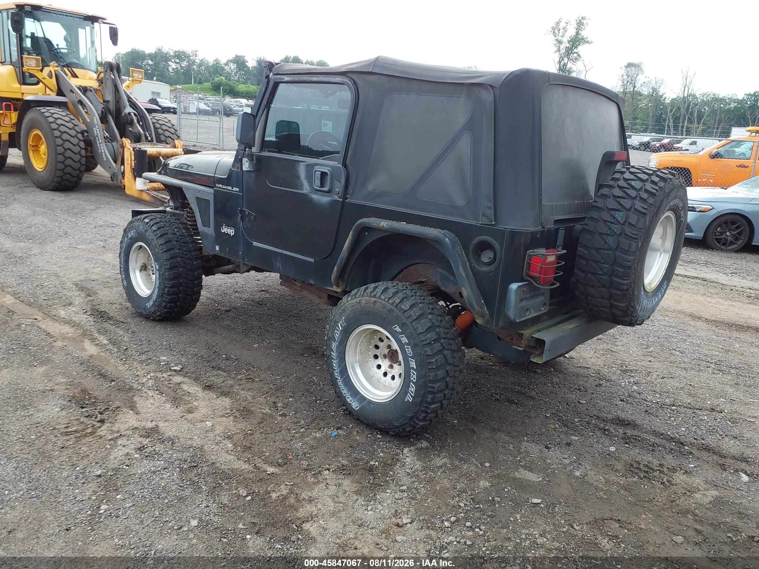 2000 Jeep Wrangler Se Black vin: 1J4FA29P7YP774519
