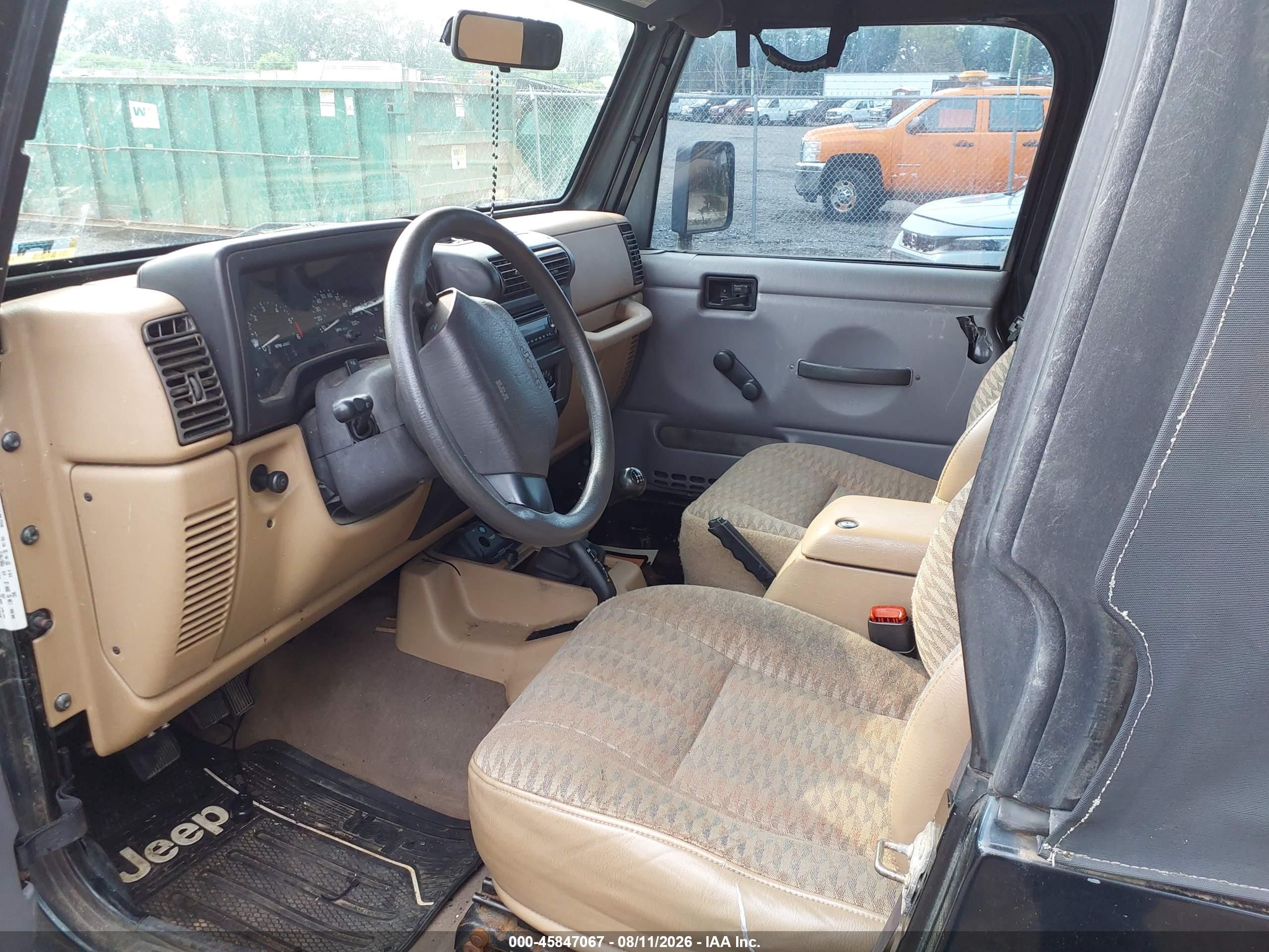 2000 Jeep Wrangler Se Black vin: 1J4FA29P7YP774519