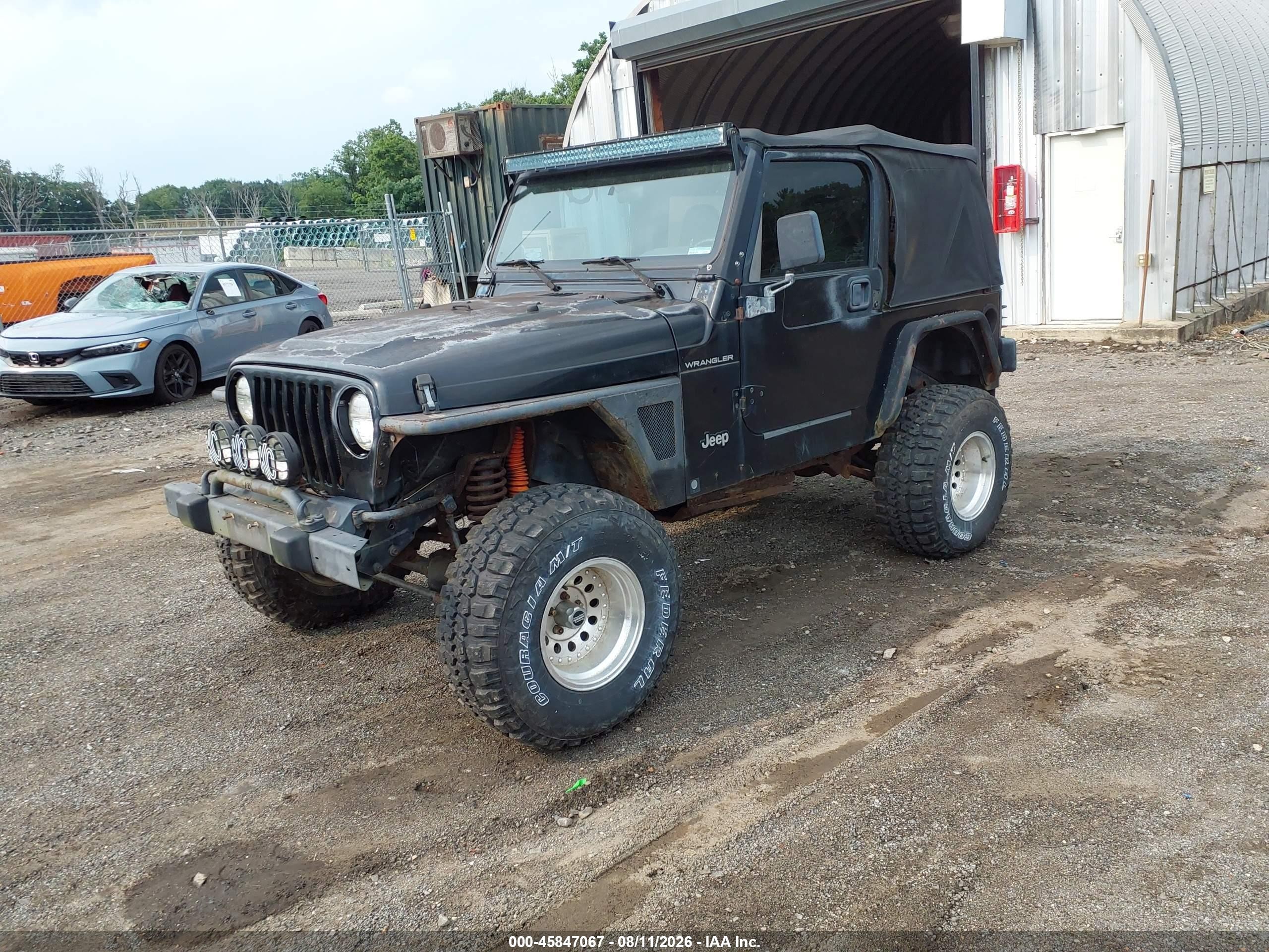 2000 Jeep Wrangler Se Black vin: 1J4FA29P7YP774519