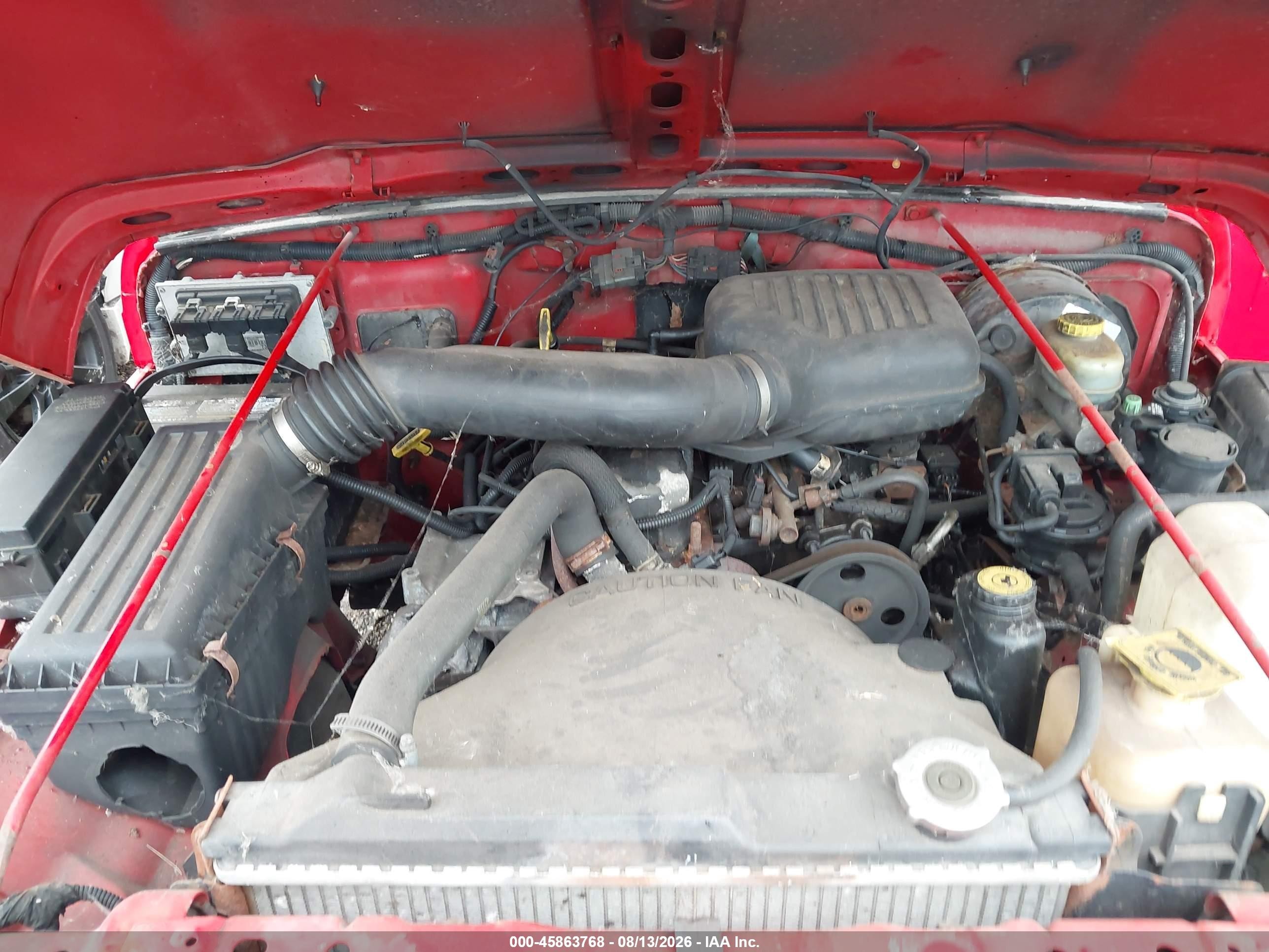 2001 Jeep Wrangler Se Красный vin: 1J4FA29P81P332774