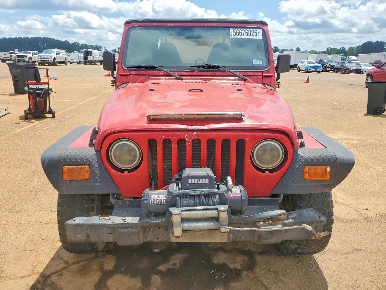 2001 Jeep Wrangler / Tj Se Red vin: 1J4FA29P81P361093