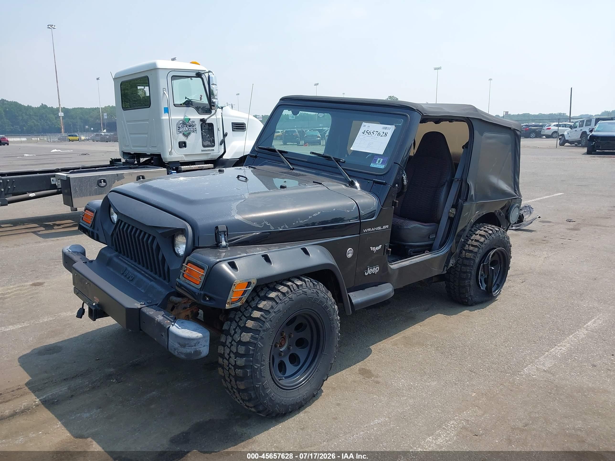 2000 Jeep Wrangler Se Black vin: 1J4FA29P8YP710246