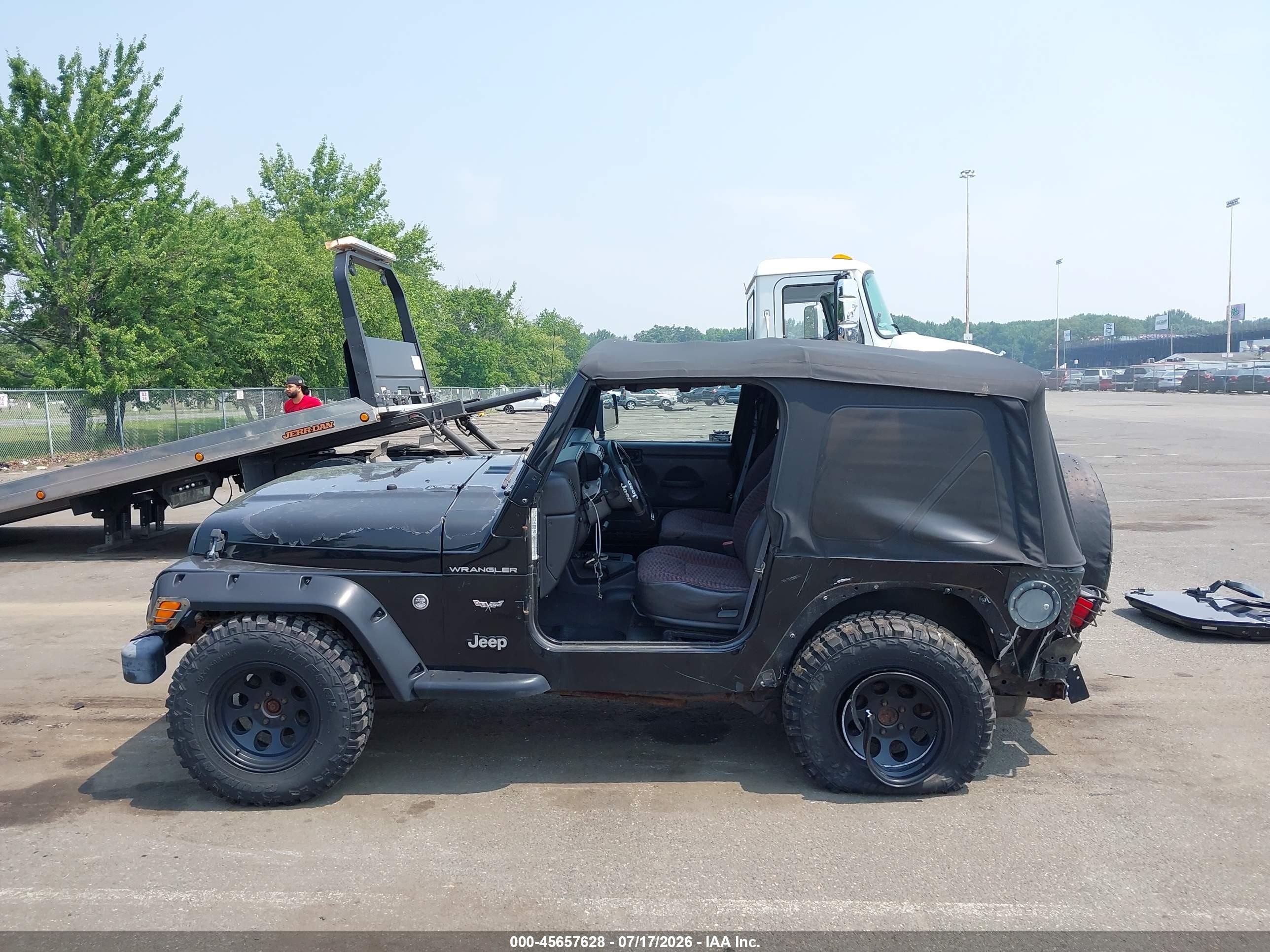 2000 Jeep Wrangler Se Black vin: 1J4FA29P8YP710246