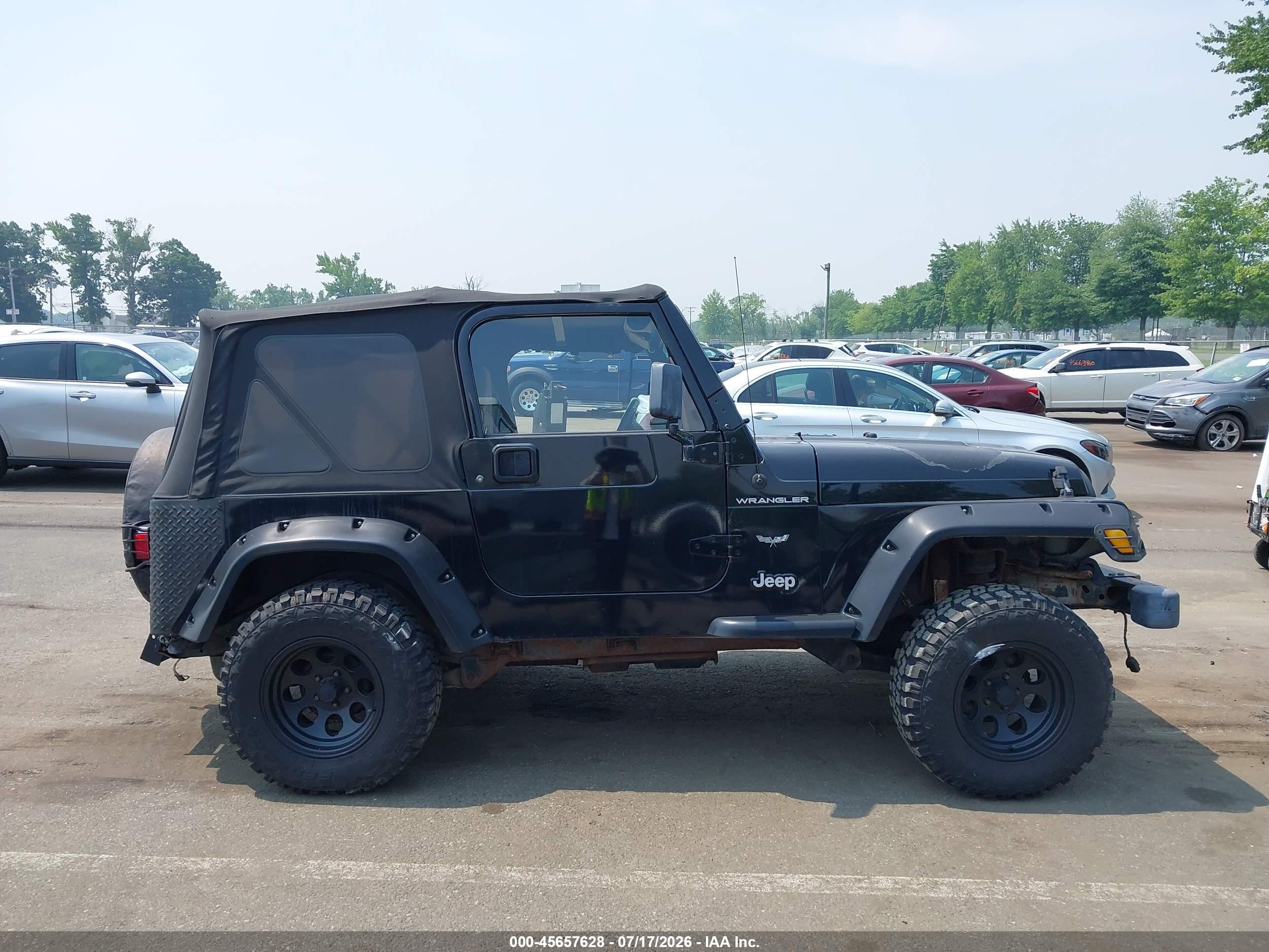 2000 Jeep Wrangler Se Black vin: 1J4FA29P8YP710246