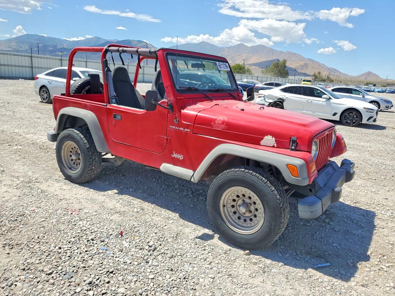 2001 Jeep Wrangler / Tj Se Red vin: 1J4FA29P91P362754