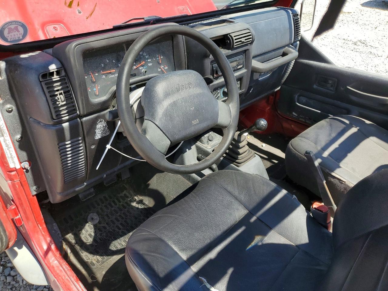 2001 Jeep Wrangler / Tj Se Red vin: 1J4FA29P91P362754