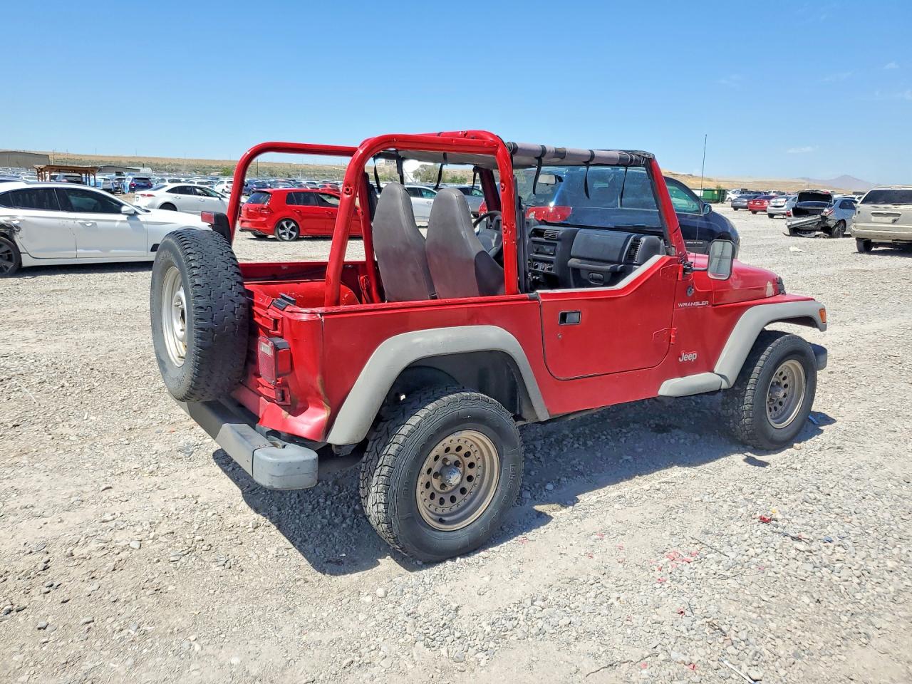 2001 Jeep Wrangler / Tj Se Red vin: 1J4FA29P91P362754