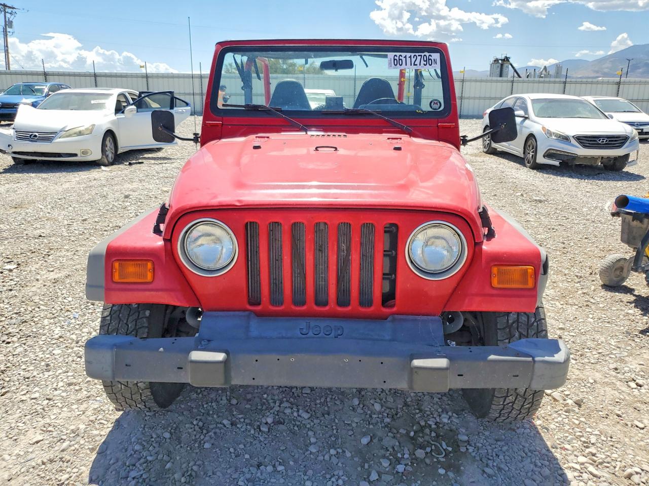 2001 Jeep Wrangler / Tj Se Red vin: 1J4FA29P91P362754