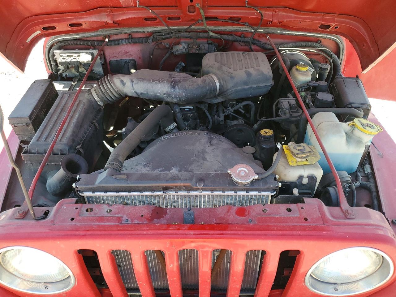 2001 Jeep Wrangler / Tj Se Red vin: 1J4FA29P91P362754