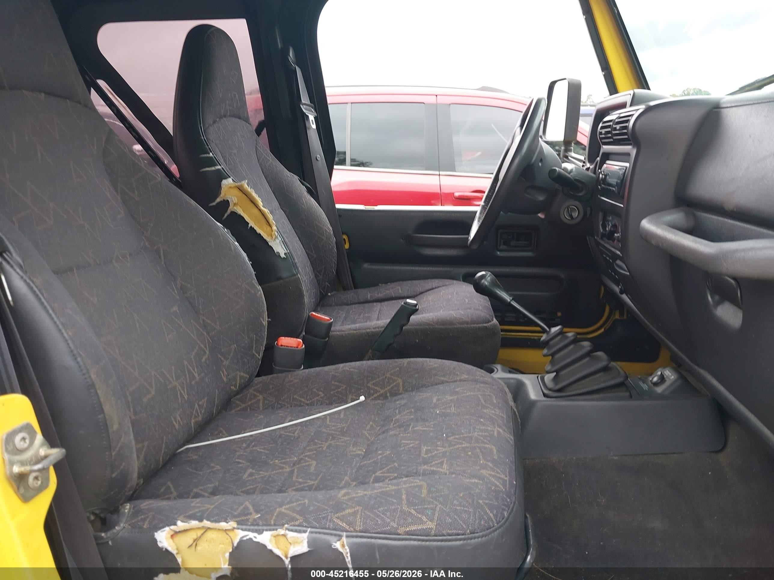 2001 Jeep Wrangler Se Yellow vin: 1J4FA29P91P366898