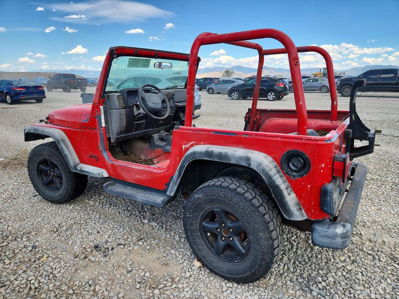 2001 Jeep Wrangler / Tj Se Red vin: 1J4FA29PX1P360608